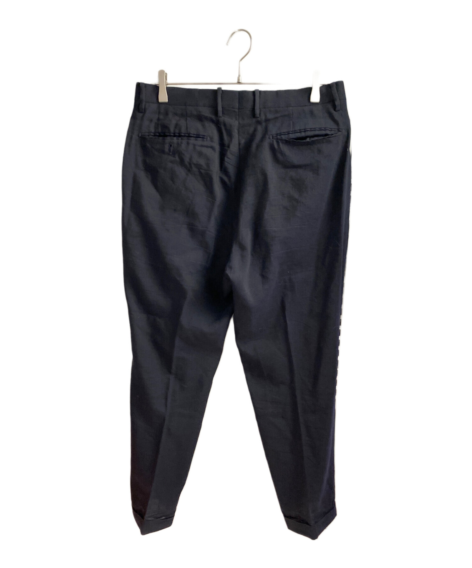 中古・古着通販】COMOLI (コモリ) リネンウールスラックス ネイビー