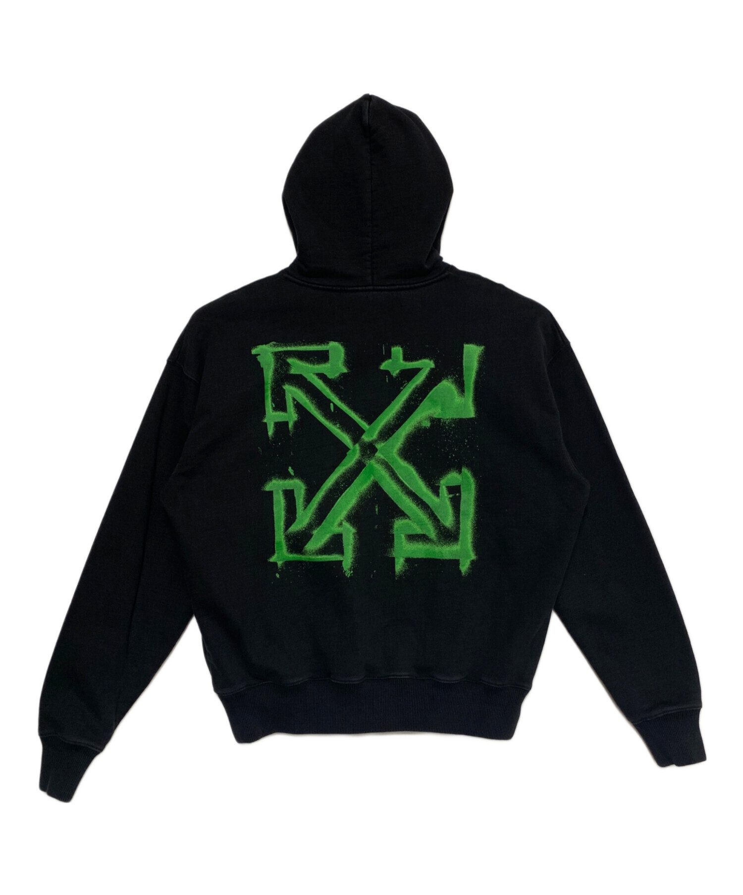 中古・古着通販】OFFWHITE (オフホワイト) スプレーロゴパーカー