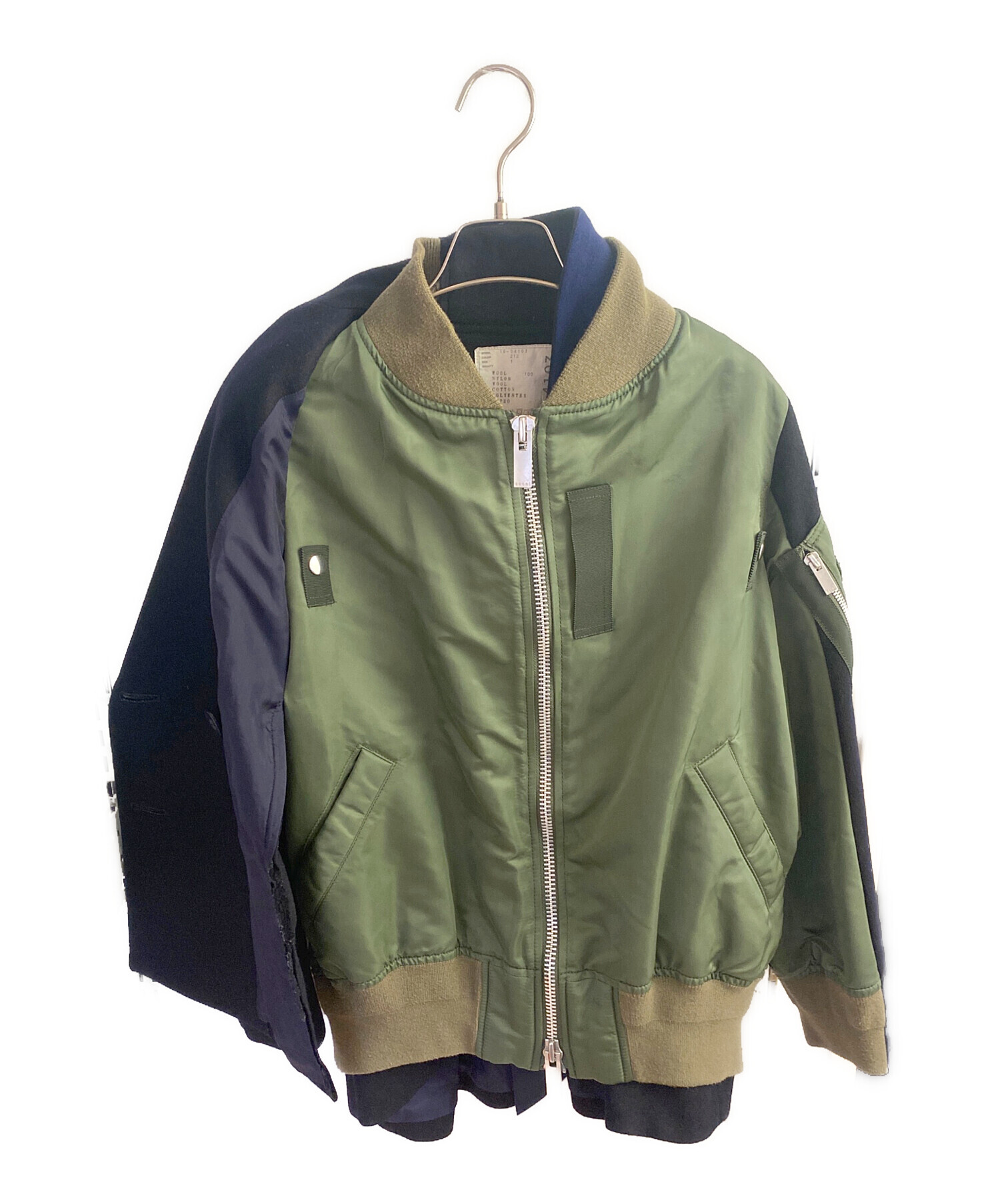中古・古着通販】sacai (サカイ) MA-1 ダブルジャケット ドッキング