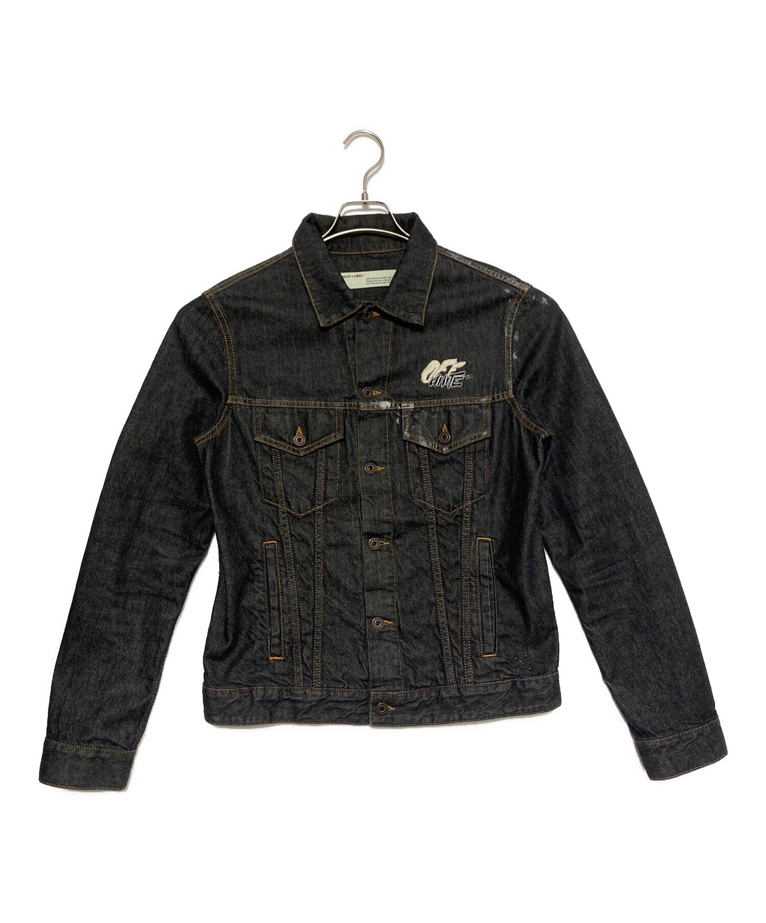 中古・古着通販】OFFWHITE (オフホワイト) デニムジャケット グレー