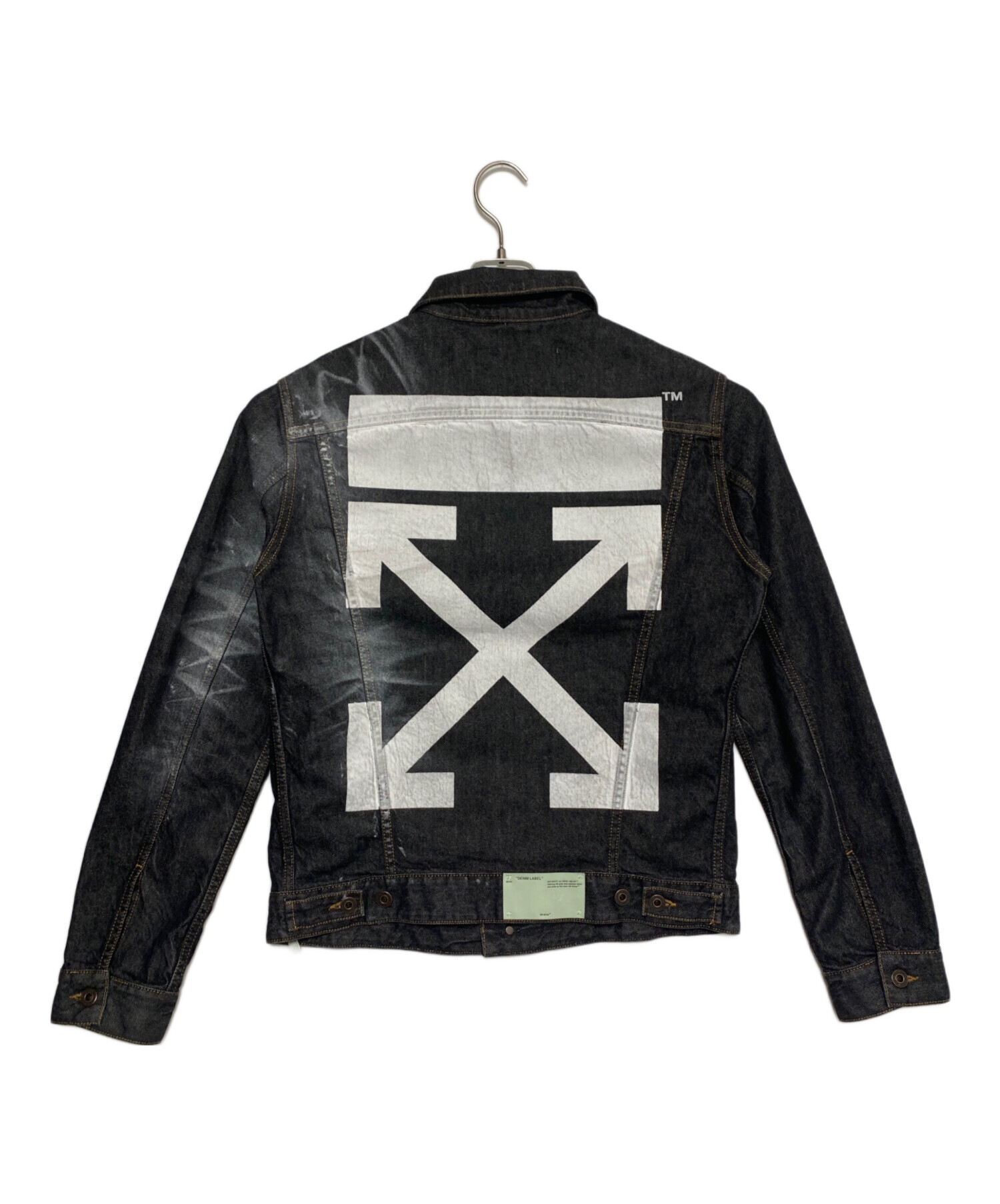 中古・古着通販】OFFWHITE (オフホワイト) デニムジャケット グレー