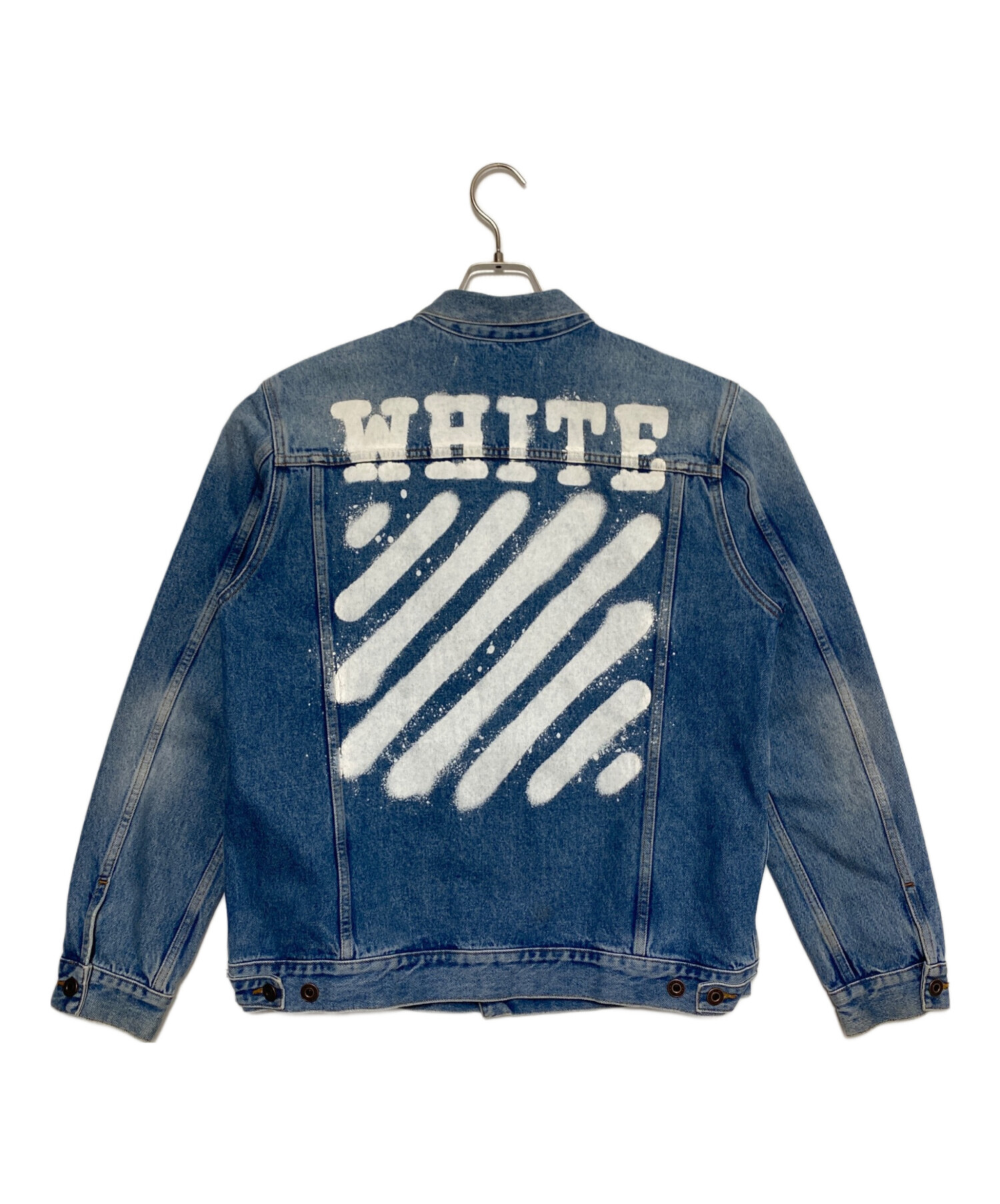 中古・古着通販】OFFWHITE (オフホワイト) バイアスロゴデニム
