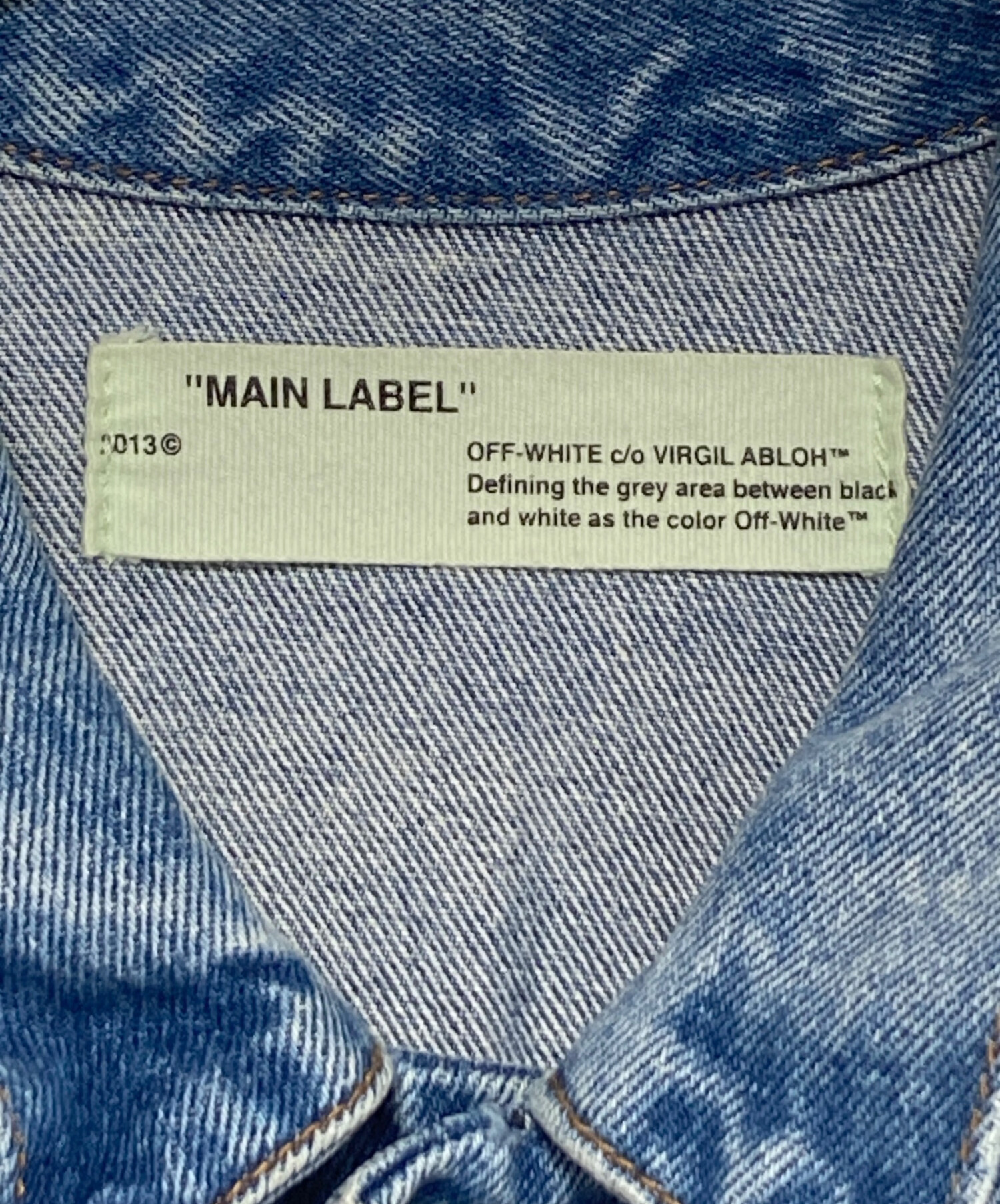 中古・古着通販】OFFWHITE (オフホワイト) バイアスロゴデニム