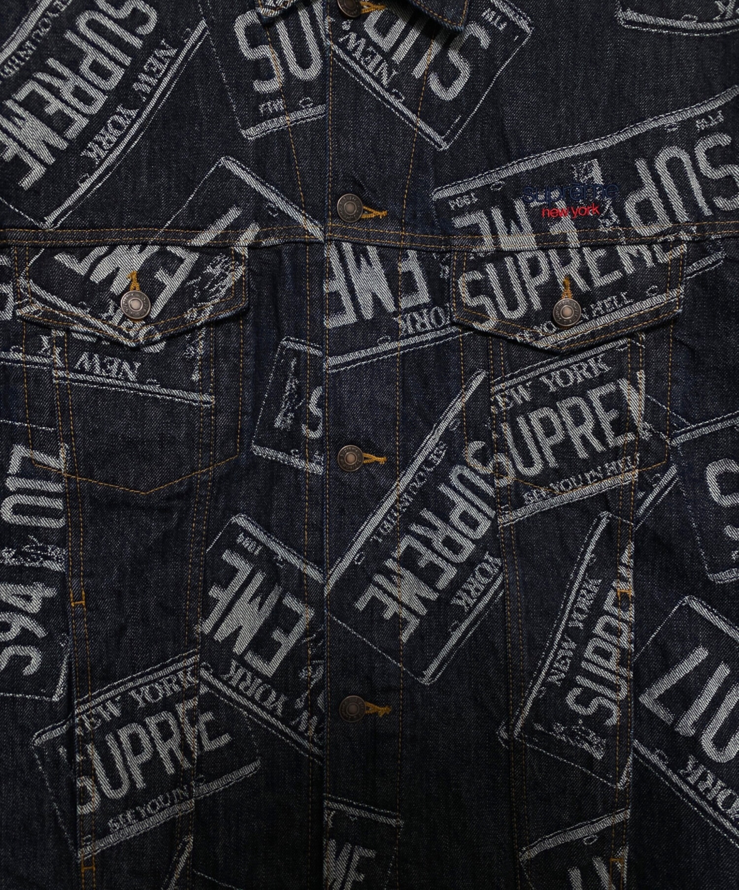 中古・古着通販】SUPREME (シュプリーム) デニムジャケット インディゴ 中古・古着通販】SUPREME (シュプリーム) デニムジャケット インディゴ
