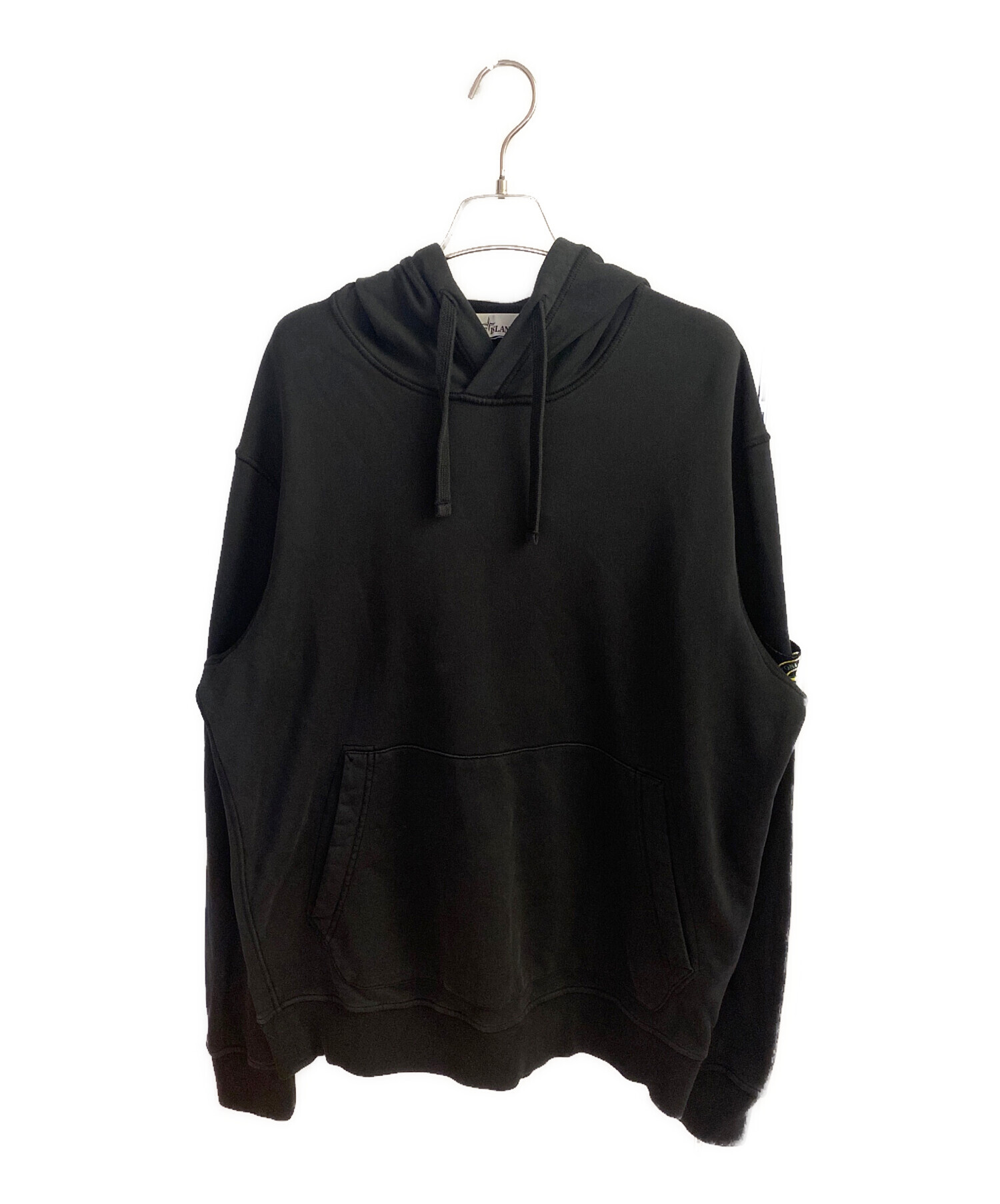 新品未使用 Lサイズ STONE  ワッペン パーカー 黒 中古・古着通販】STONE ISLAND (ストーンアイランド) ワッペンロゴ