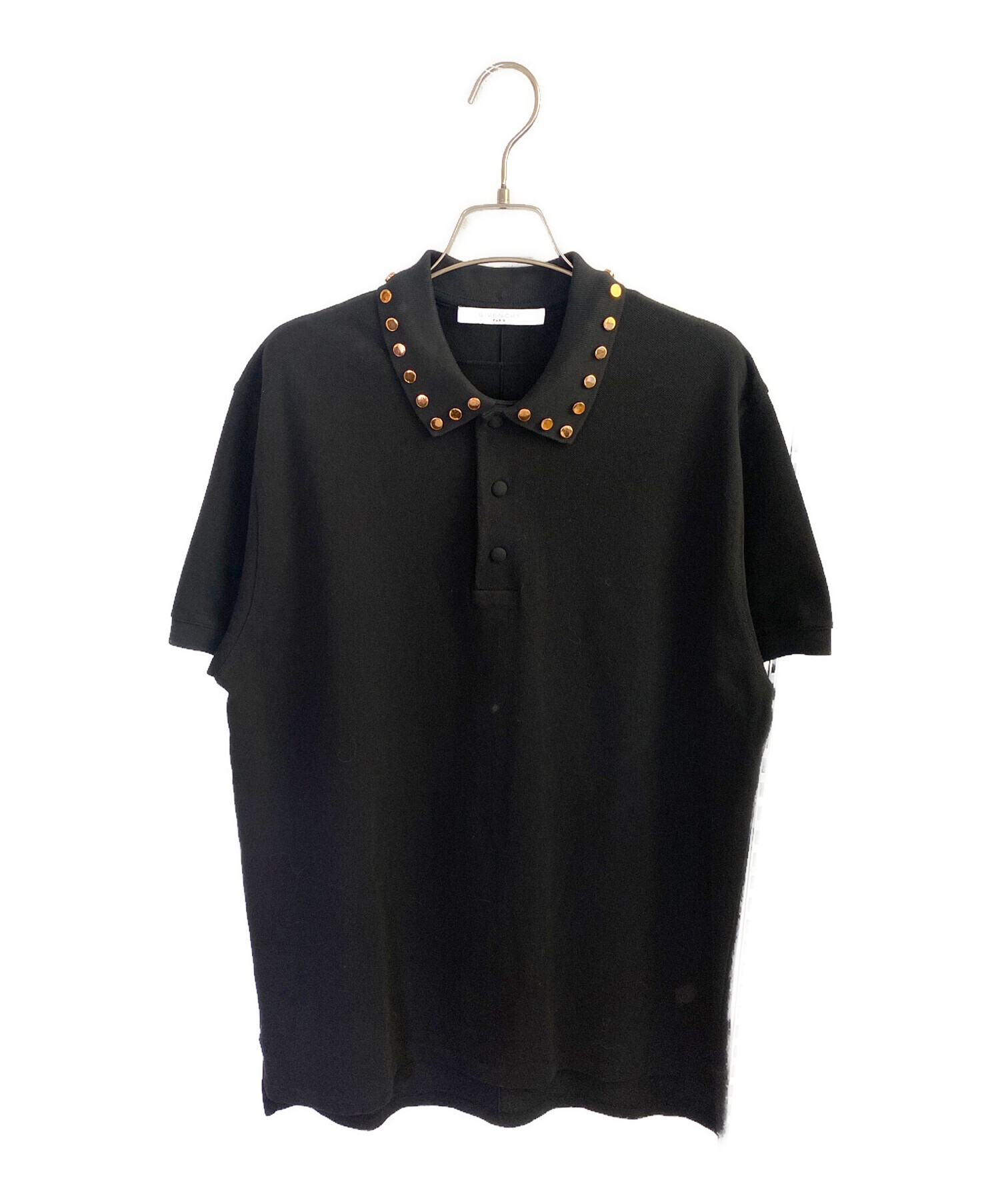 中古・古着通販】GIVENCHY (ジバンシィ) スタッズポロシャツ ブラック