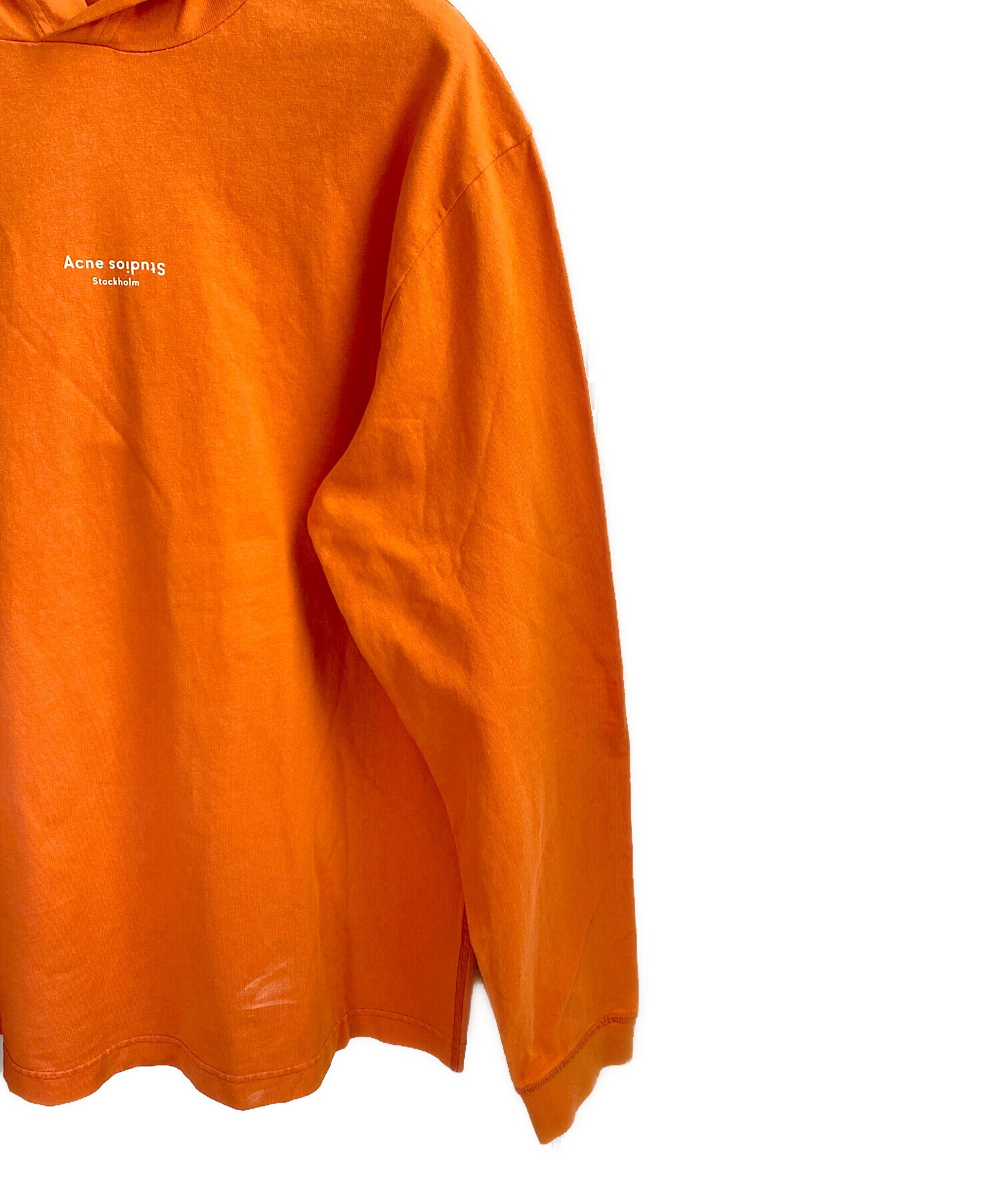 Acne Studios コットン　パーカー　オレンジ　M 中古・古着通販】Acne studios (アクネ ストゥディオズ) パーカー