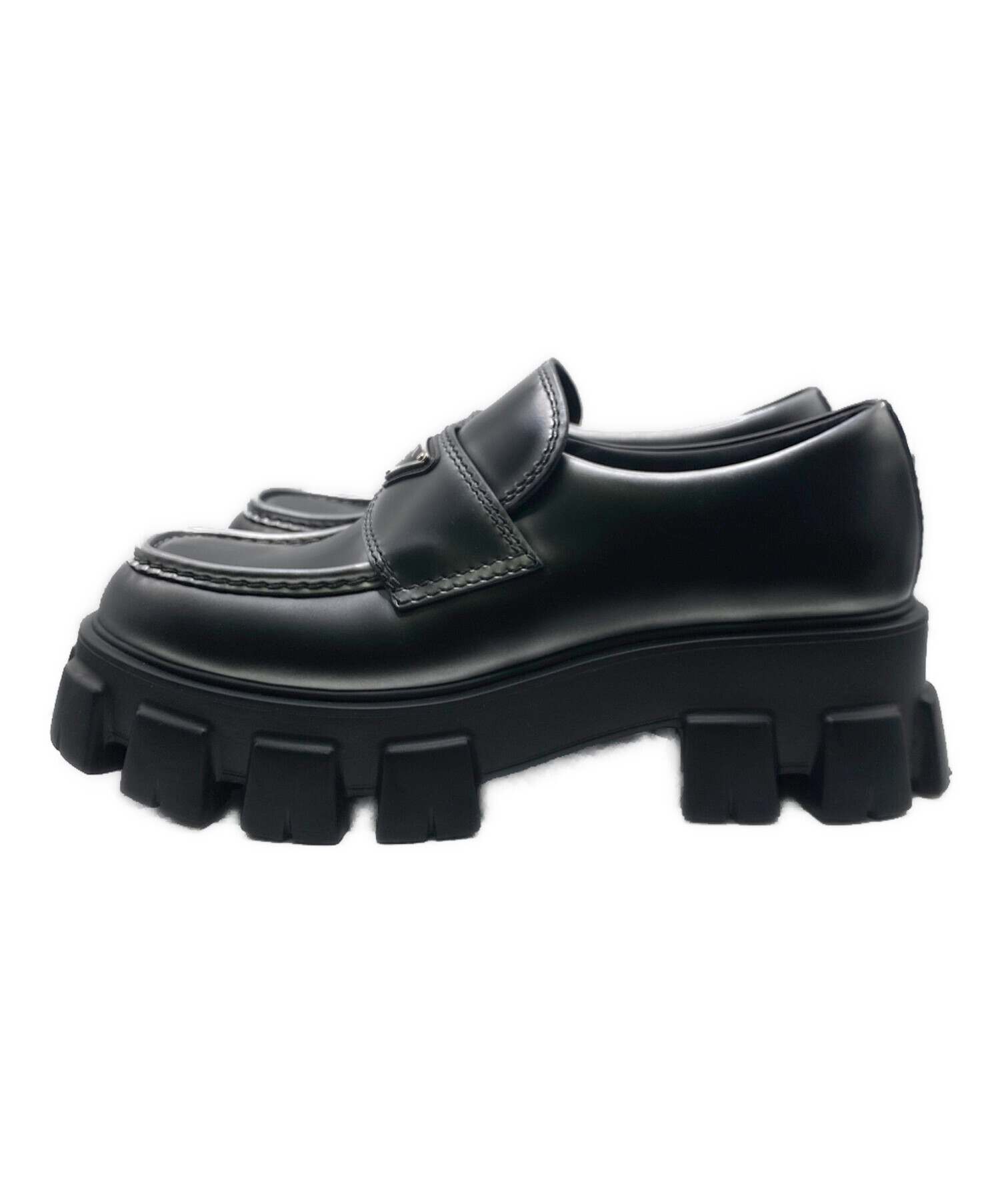 新品未使用 PRADA プラダモノリス　　 中古・古着通販】PRADA (プラダ) モノリス ブラック サイズ:7 1/2