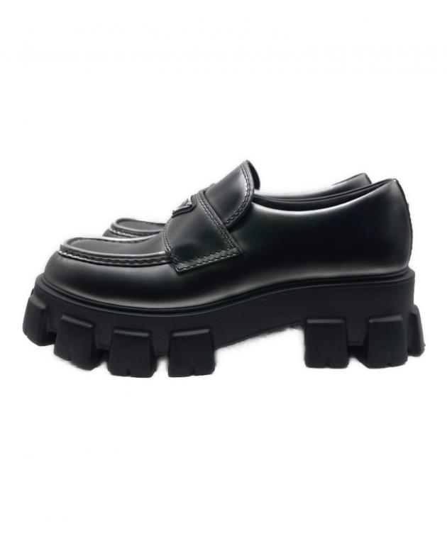 中古・古着通販】PRADA (プラダ) モノリス ブラック サイズ:7 1/2