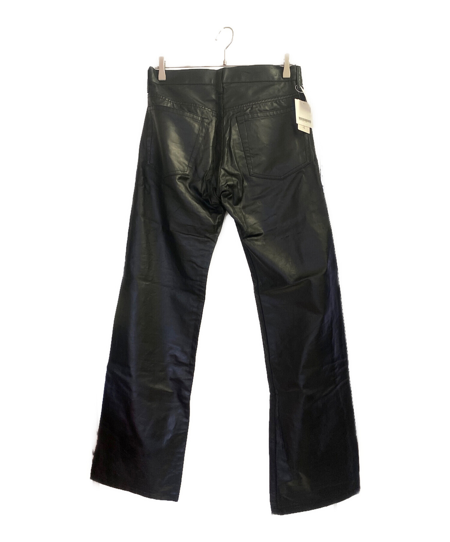 BLACK COMME des GARÇONSフェイクレザーパンツ M 中古・古着通販】COMME des GARCONS HOMME (コムデギャルソン オム