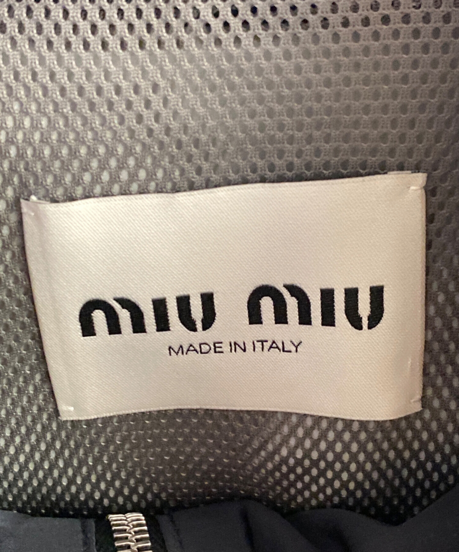 いらない服売ります 中古・古着通販】MIU MIU (ミュウミュウ) ジプアップブルゾン グレー