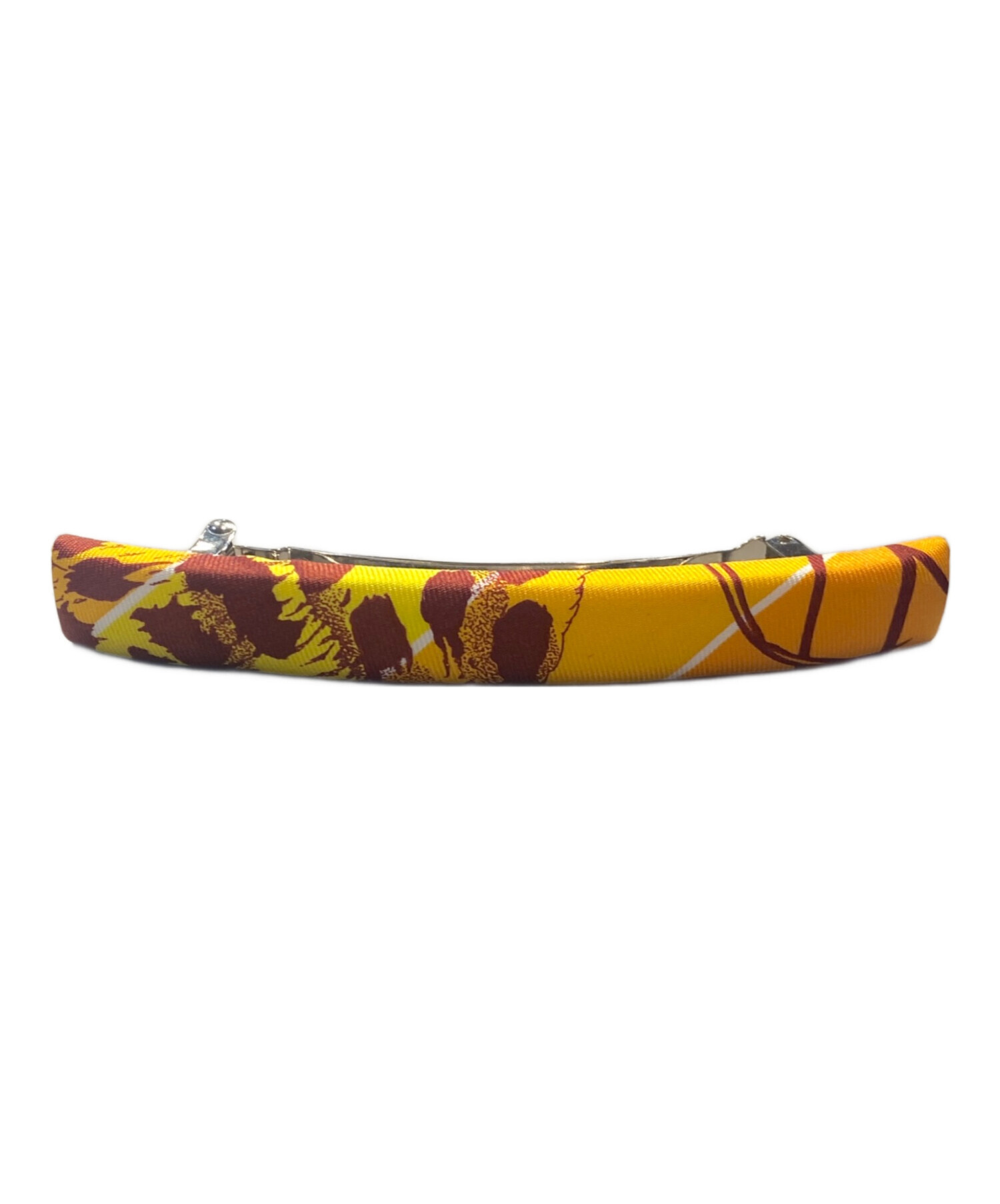 中古・古着通販】HERMES (エルメス) バレッタ スカーフ柄 ヘアクリップ