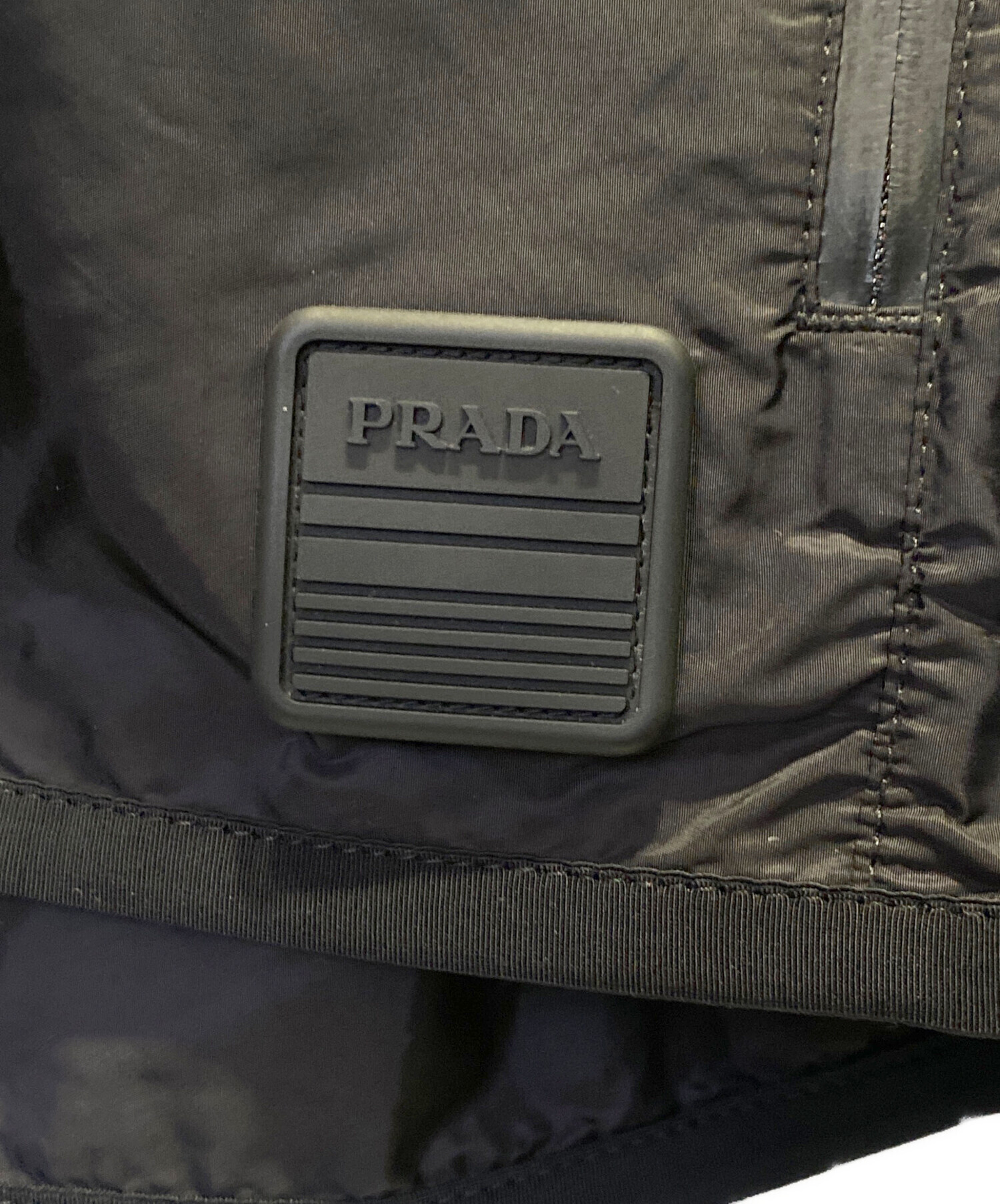 中古・古着通販】PRADA (プラダ) ラバーロゴナイロンジャケット