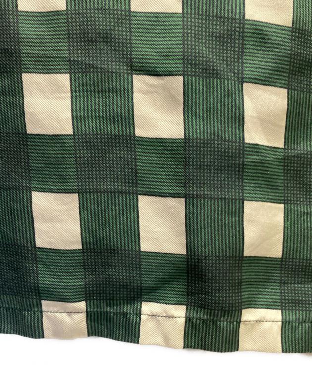 中古・古着通販】PRADA (プラダ) チェックシャツ グリーン×ホワイト