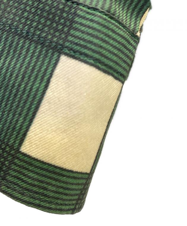 中古・古着通販】PRADA (プラダ) チェックシャツ グリーン×ホワイト