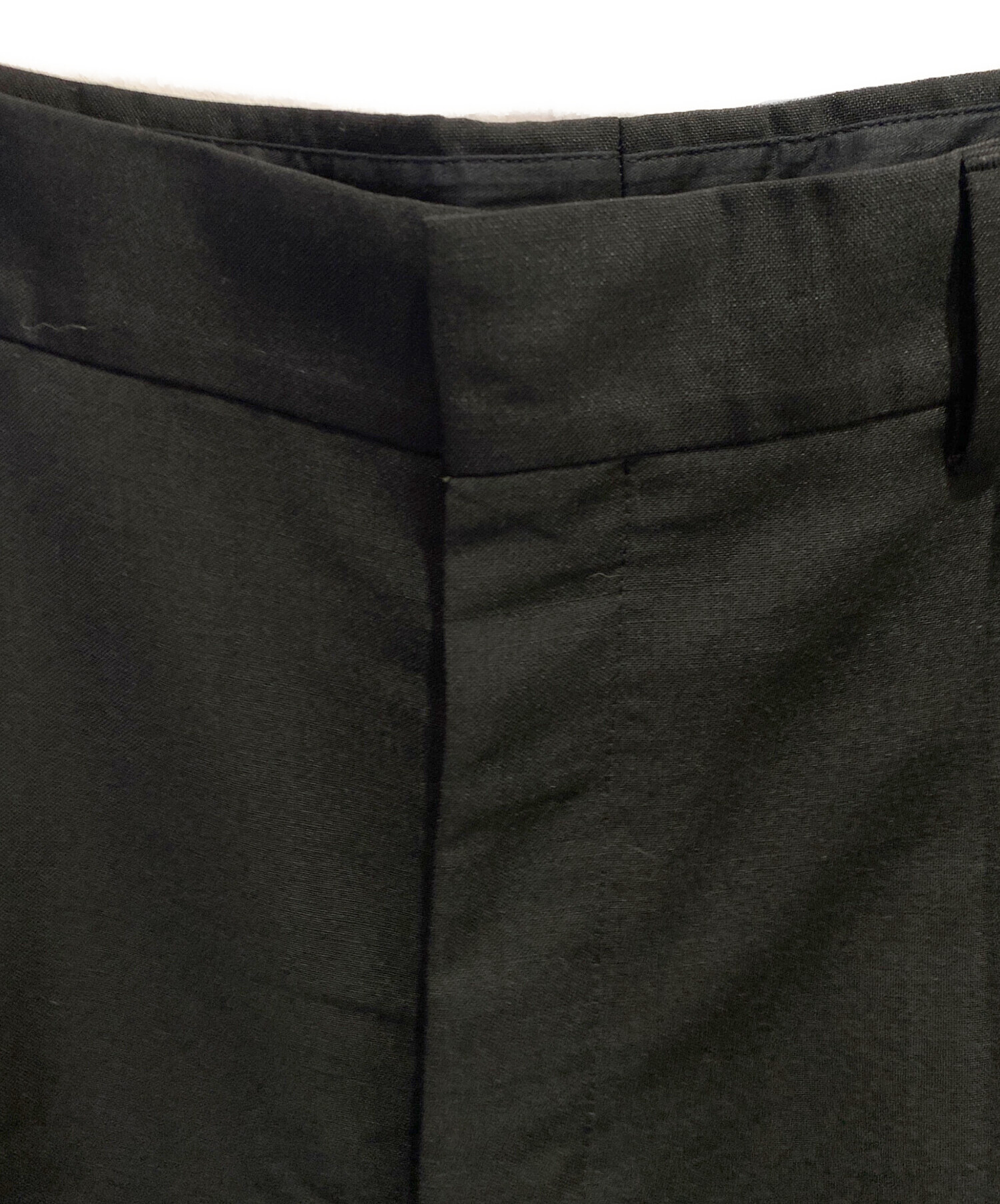 中古・古着通販】PRADA (プラダ) ストレートパンツ ブラック サイズ:48