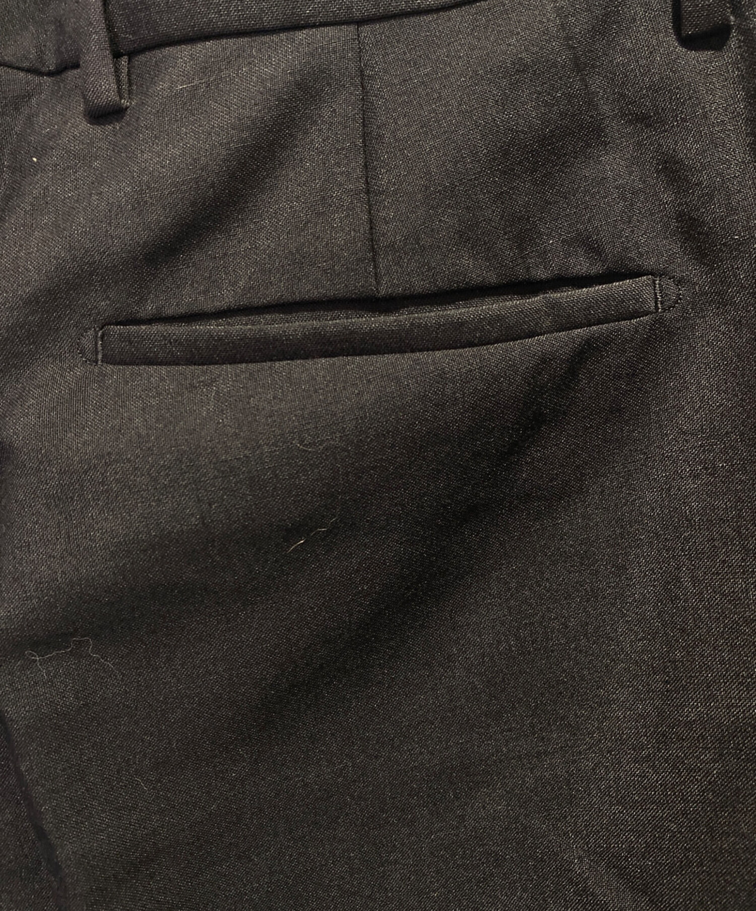 中古・古着通販】PRADA (プラダ) ストレートパンツ ブラック サイズ:48