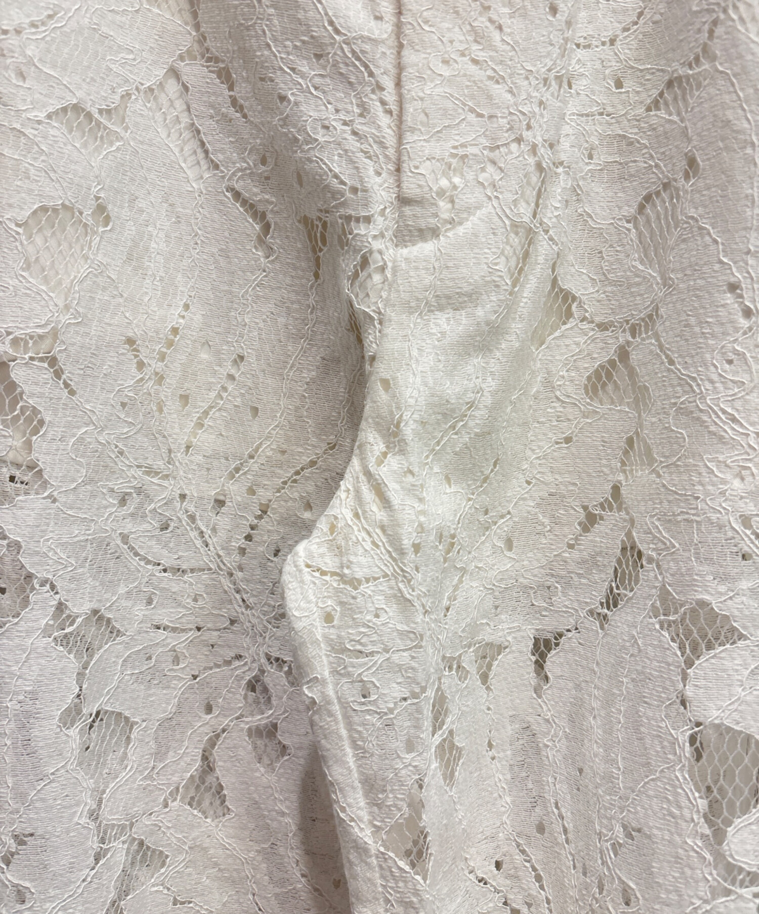 中古・古着通販】cygne (シーニュ) レースパンツ ホワイト 未使用品