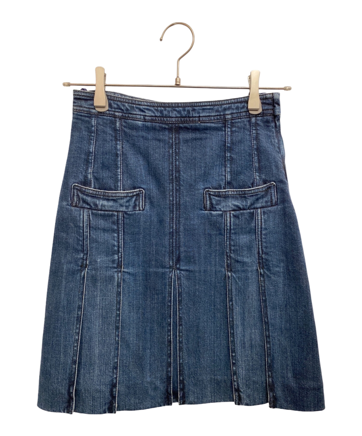 CHANEL デニムスカート 中古・古着通販】CHANEL (シャネル) デニムスカート インディゴ サイズ