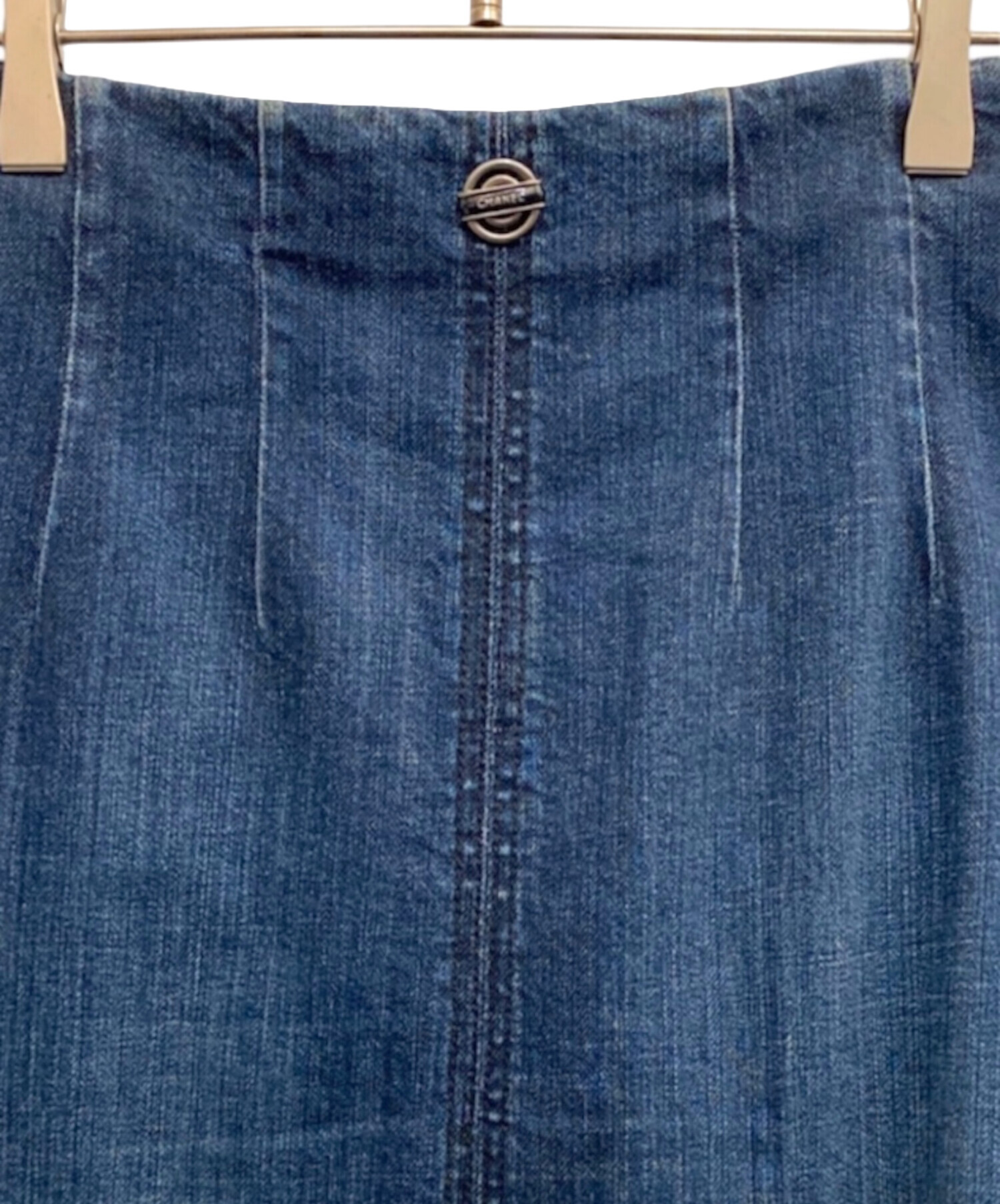 中古・古着通販】CHANEL (シャネル) デニムスカート インディゴ サイズ
