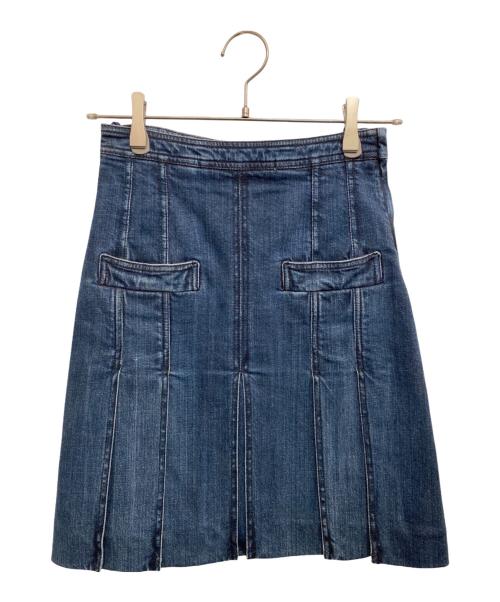 【ベルト付】CHANEL スカート デニム ココマーク インディゴ 99C 38 中古・古着通販】CHANEL (シャネル) デニムスカート インディゴ サイズ