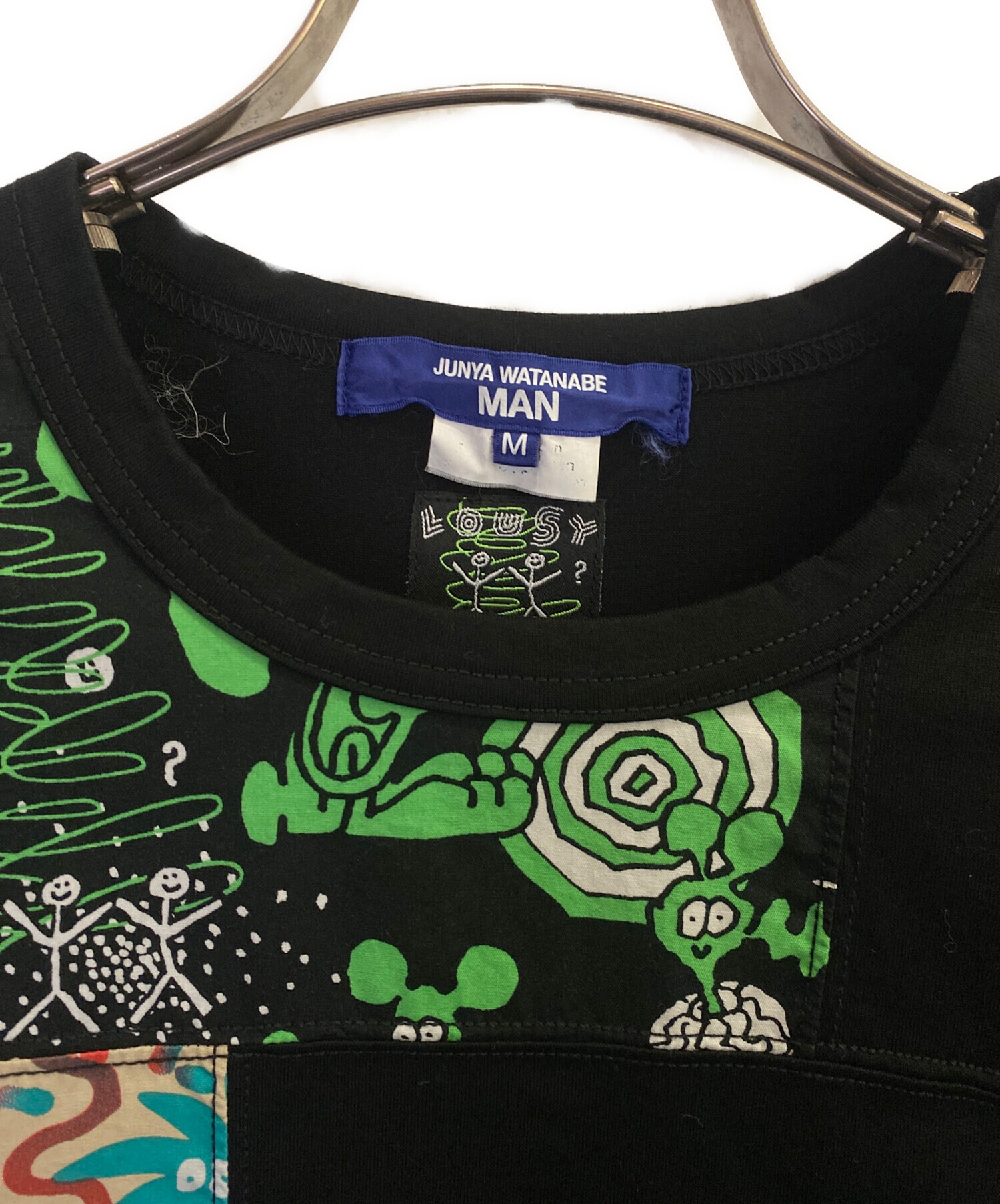 ジュンヤワタナベ COMME des GARCONS 半袖Tシャツ S グリーン 中古・古着通販】JUNYA WATANABE MAN (ジュンヤワタナベマン) Lousy