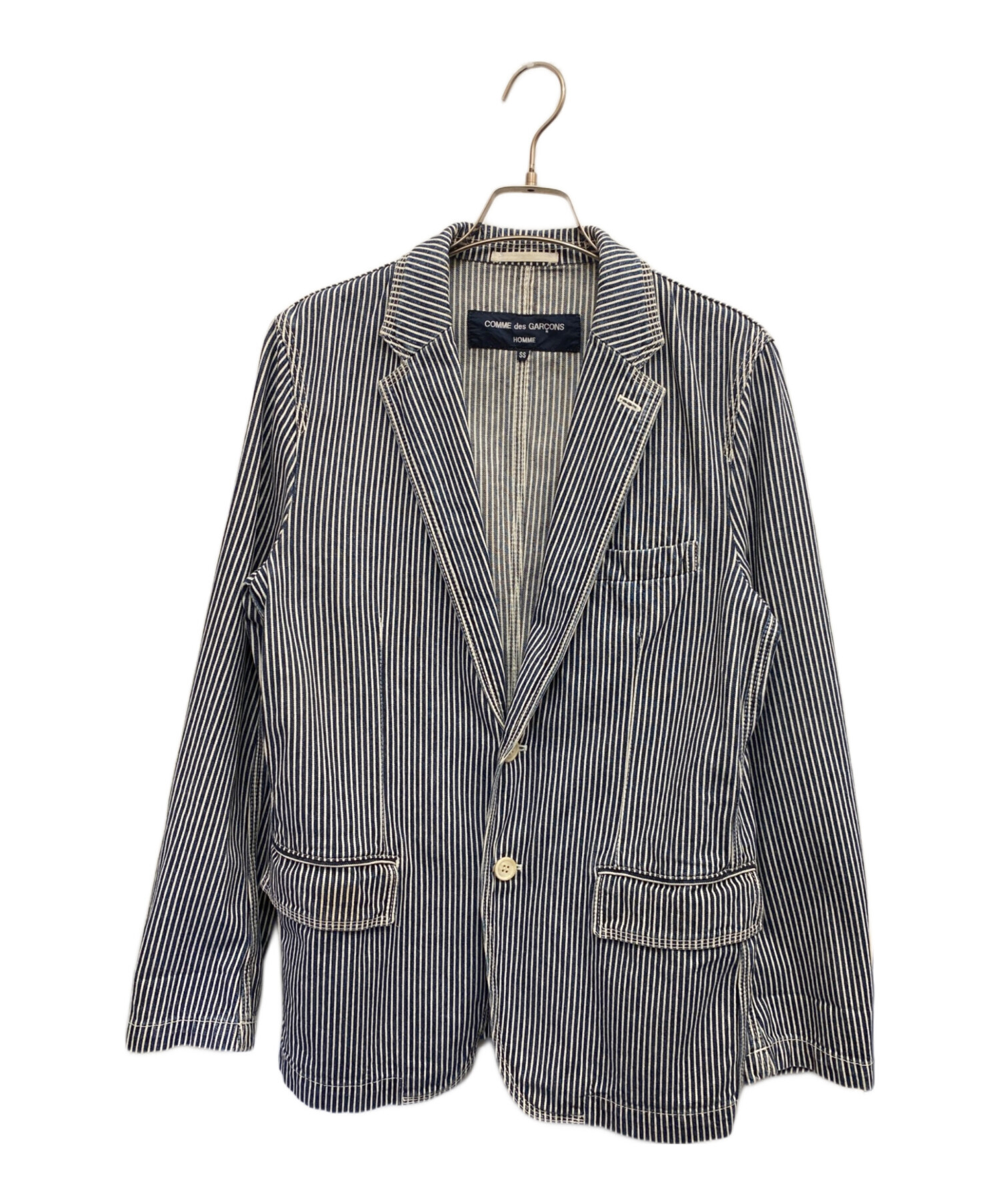 COMME des GARCONS HOMME ヒッコリーストライプジャケット 中古・古着通販】COMME des GARCONS HOMME (コムデギャルソン オム