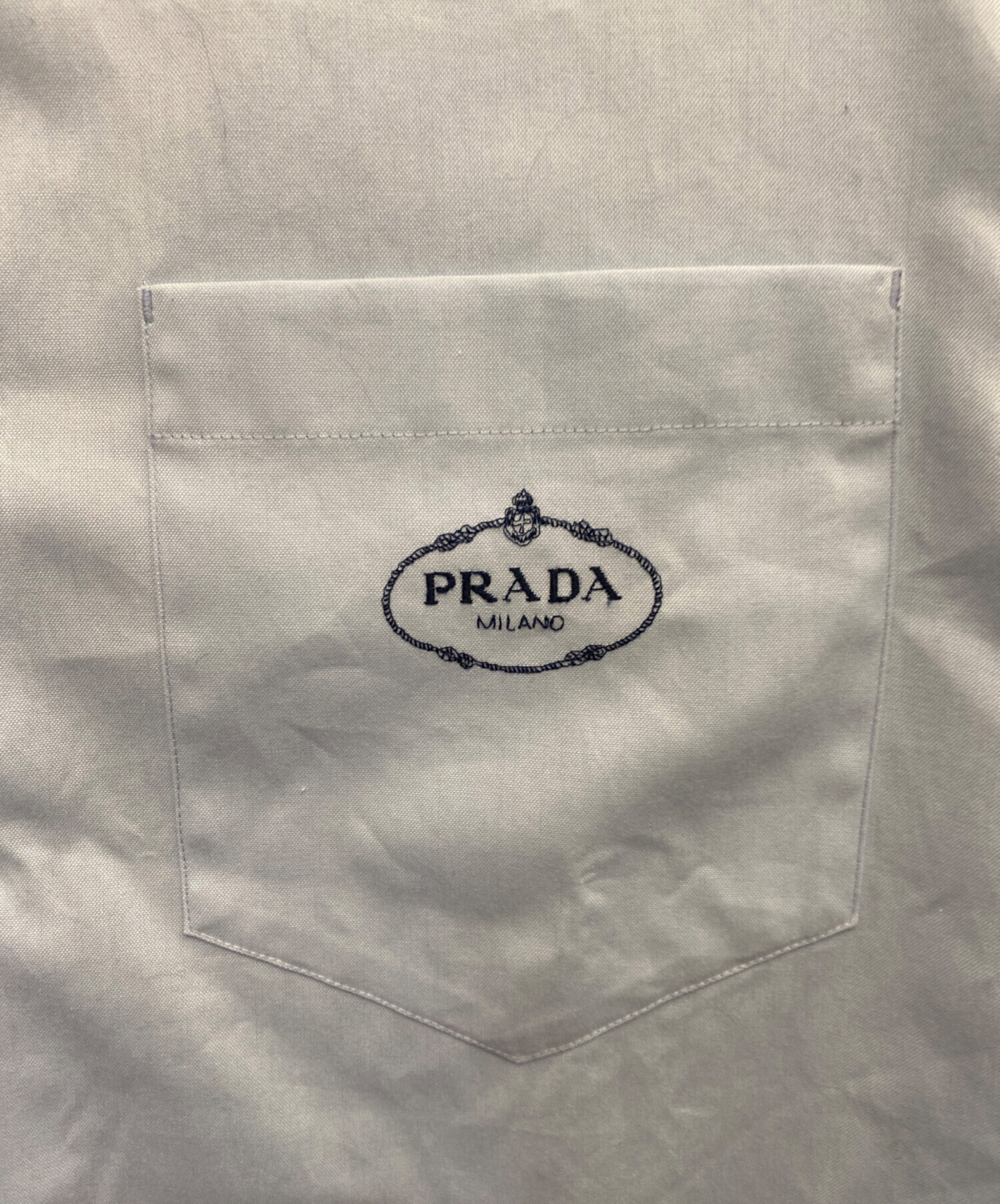 中古・古着通販】PRADA (プラダ) 長袖シャツ スカイブルー サイズ:42