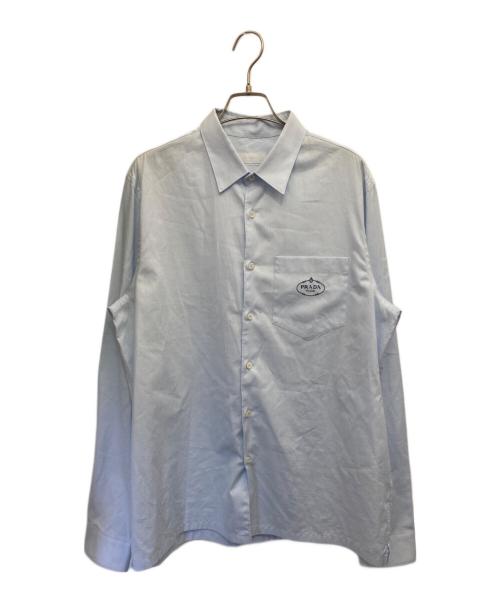 中古・古着通販】PRADA (プラダ) 長袖シャツ スカイブルー サイズ:42