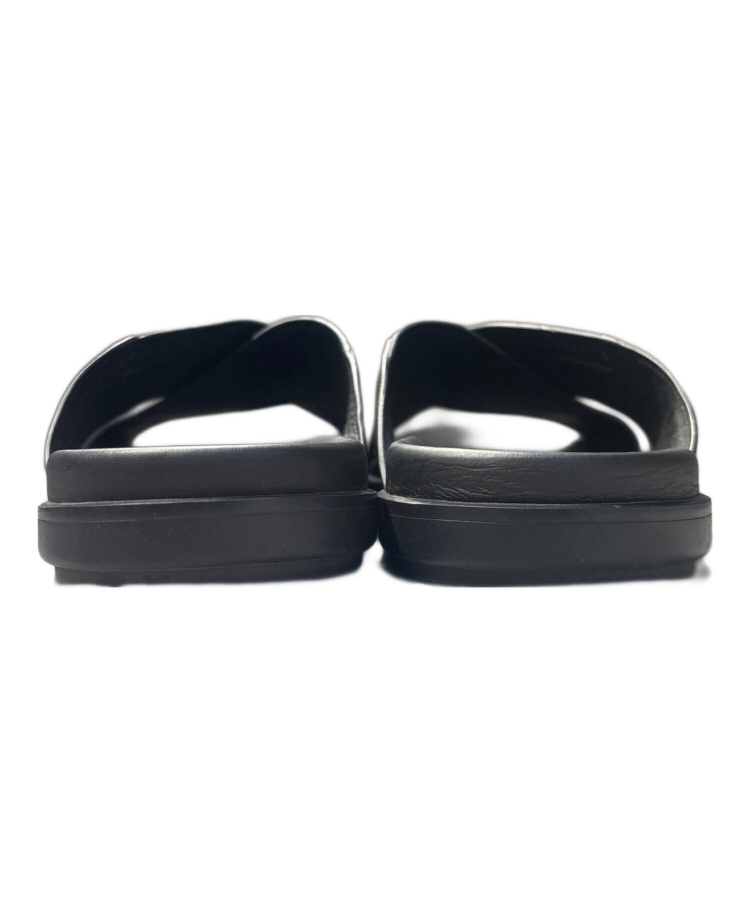 中古・古着通販】PRADA (プラダ) クリスクロススライドサンダル