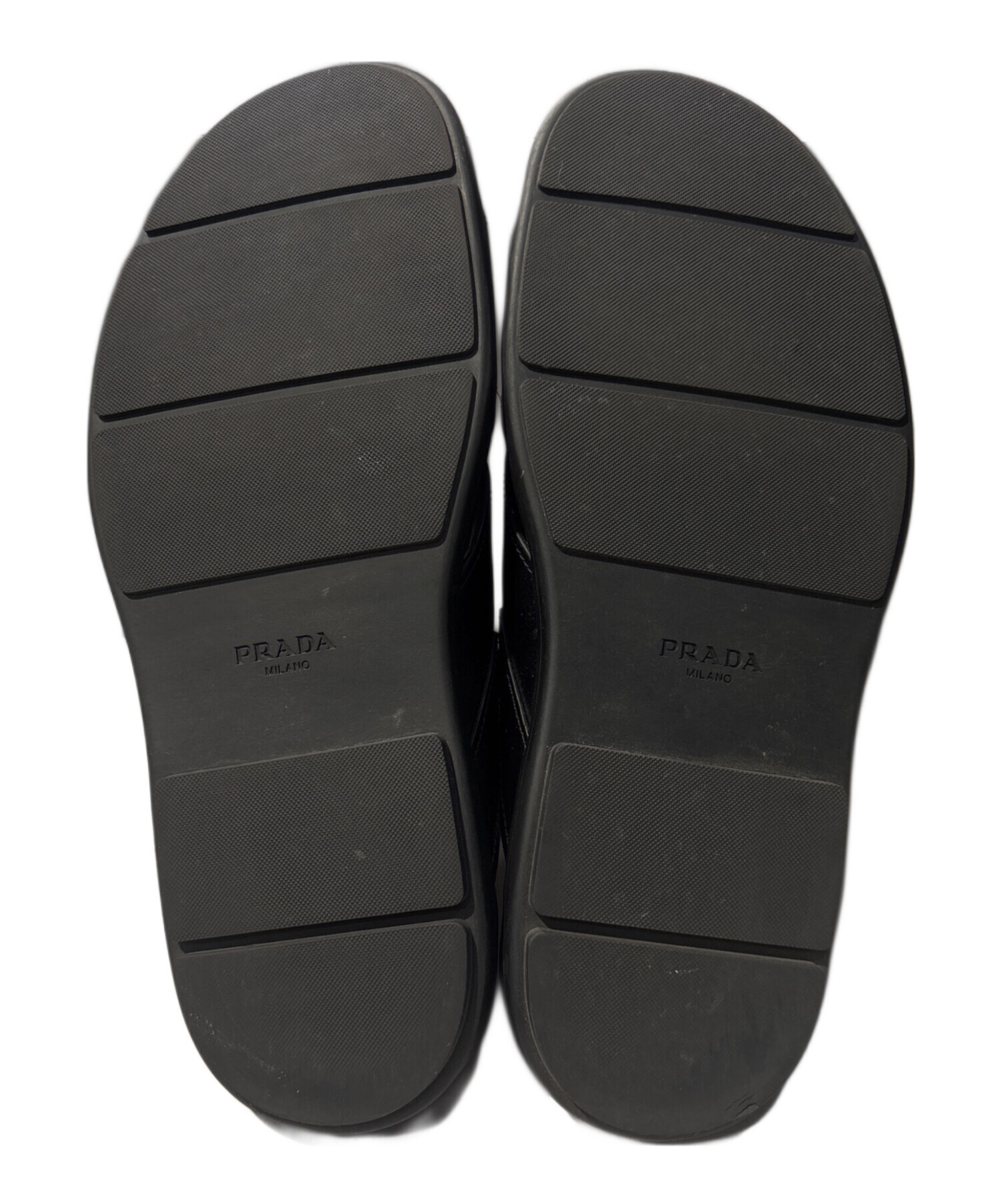 中古・古着通販】PRADA (プラダ) クリスクロススライドサンダル