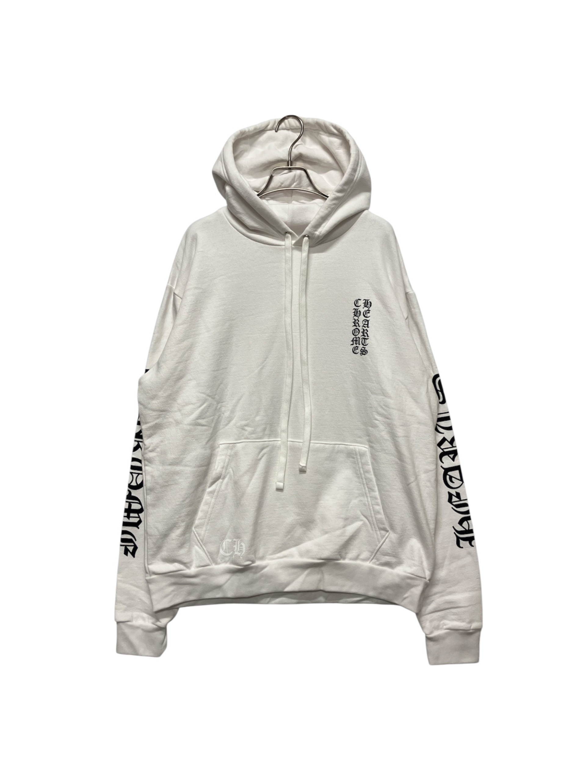 【希少】クロムハーツ ホワイトフォイルフーディー M 新品未使用 白×銀 中古・古着通販】CHROME HEARTS (クロムハーツ) バーティカルロゴ