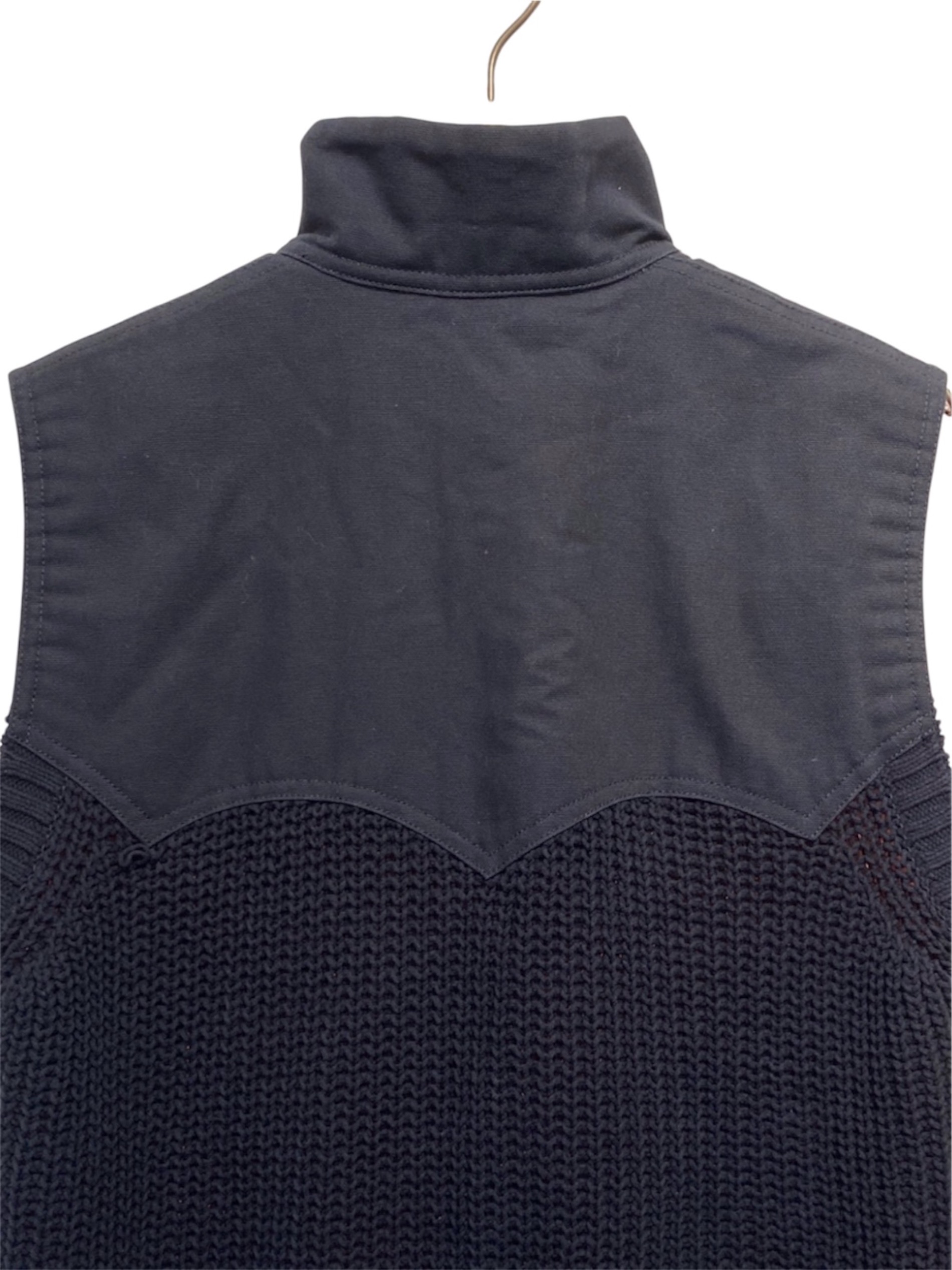 中古・古着通販】sacai (サカイ) ニット切替ヨークベスト ネイビー