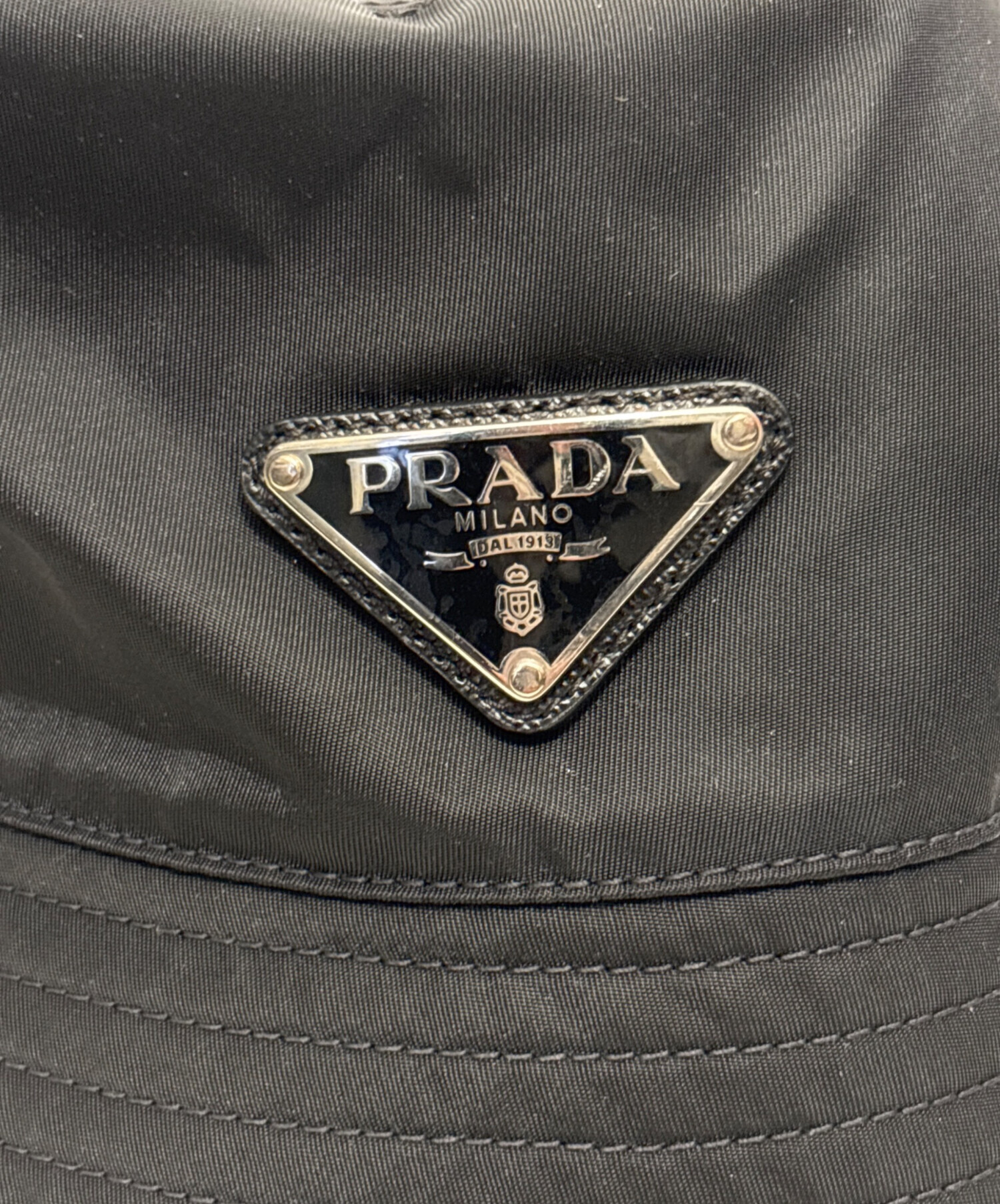 中古・古着通販】PRADA (プラダ) Re-Nylon バケットハット ブラック