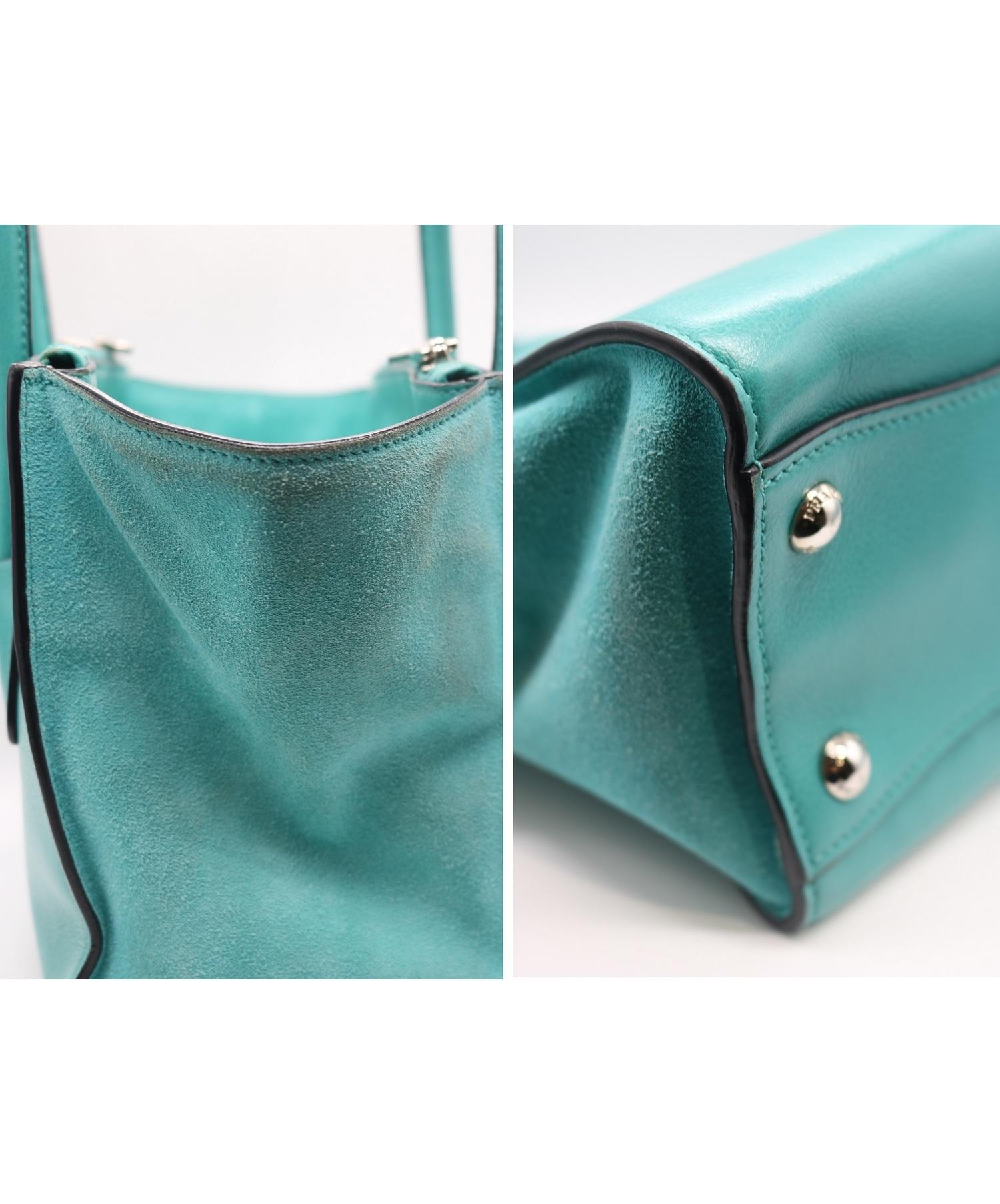 美品PRADA イントレチャート 2wayバッグ ミントグリーン 編み込み 美品PRADA イントレチャート 2wayバッグ ミントグリーン 編み込み 50代