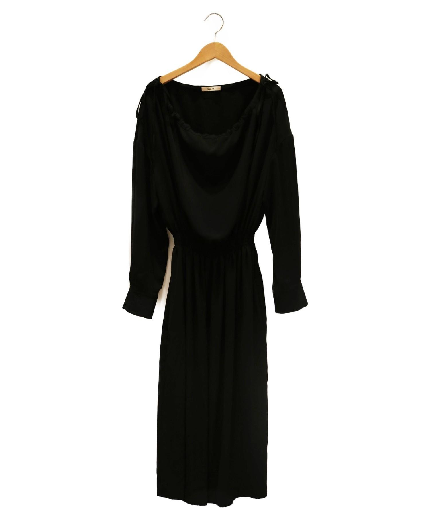 中古・古着通販】CELINE (セリーヌ) 17AW/フレアワンピース ブラック  