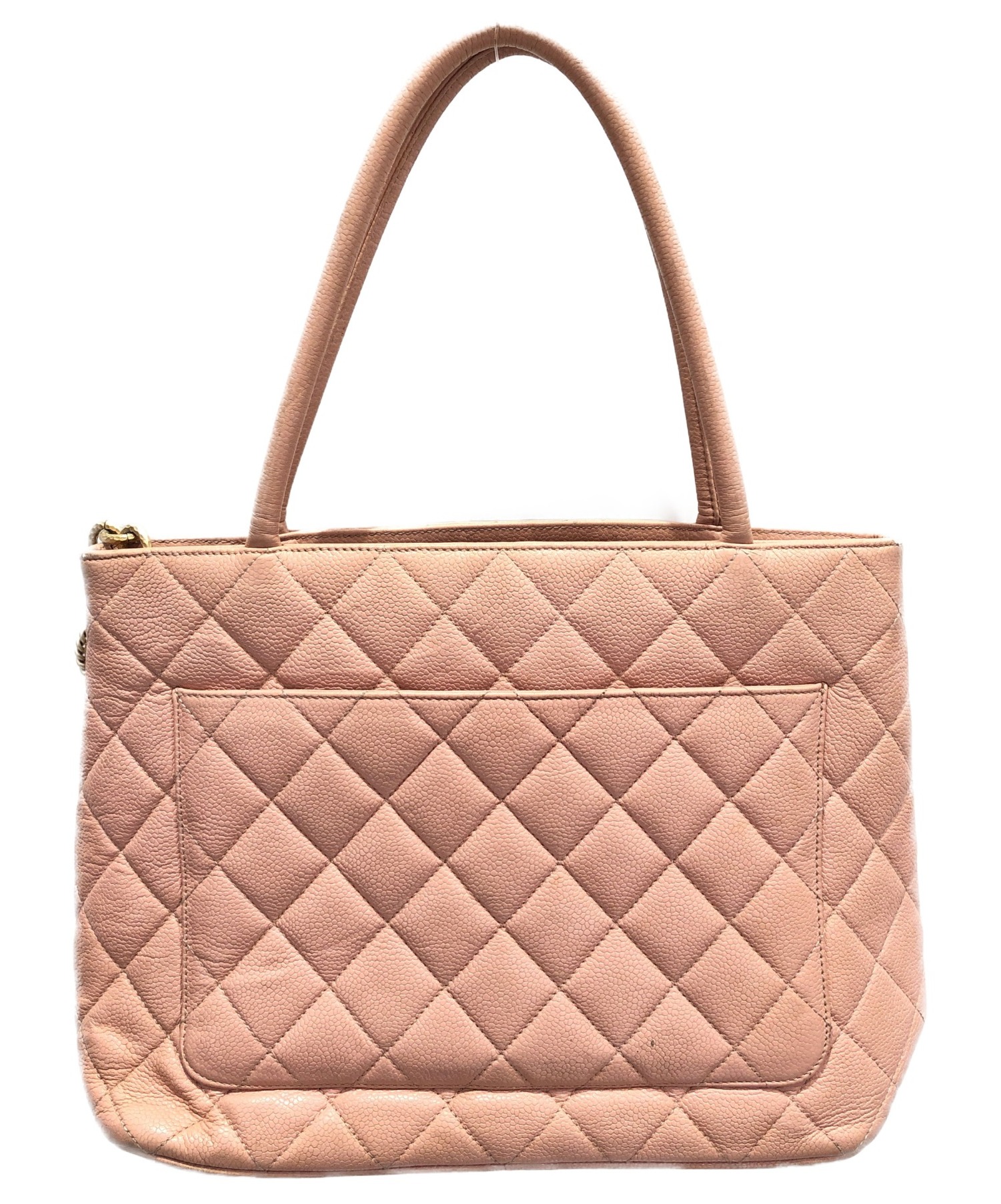 中古・古着通販】CHANEL (シャネル) 復刻トートバッグ ピンク サイズ