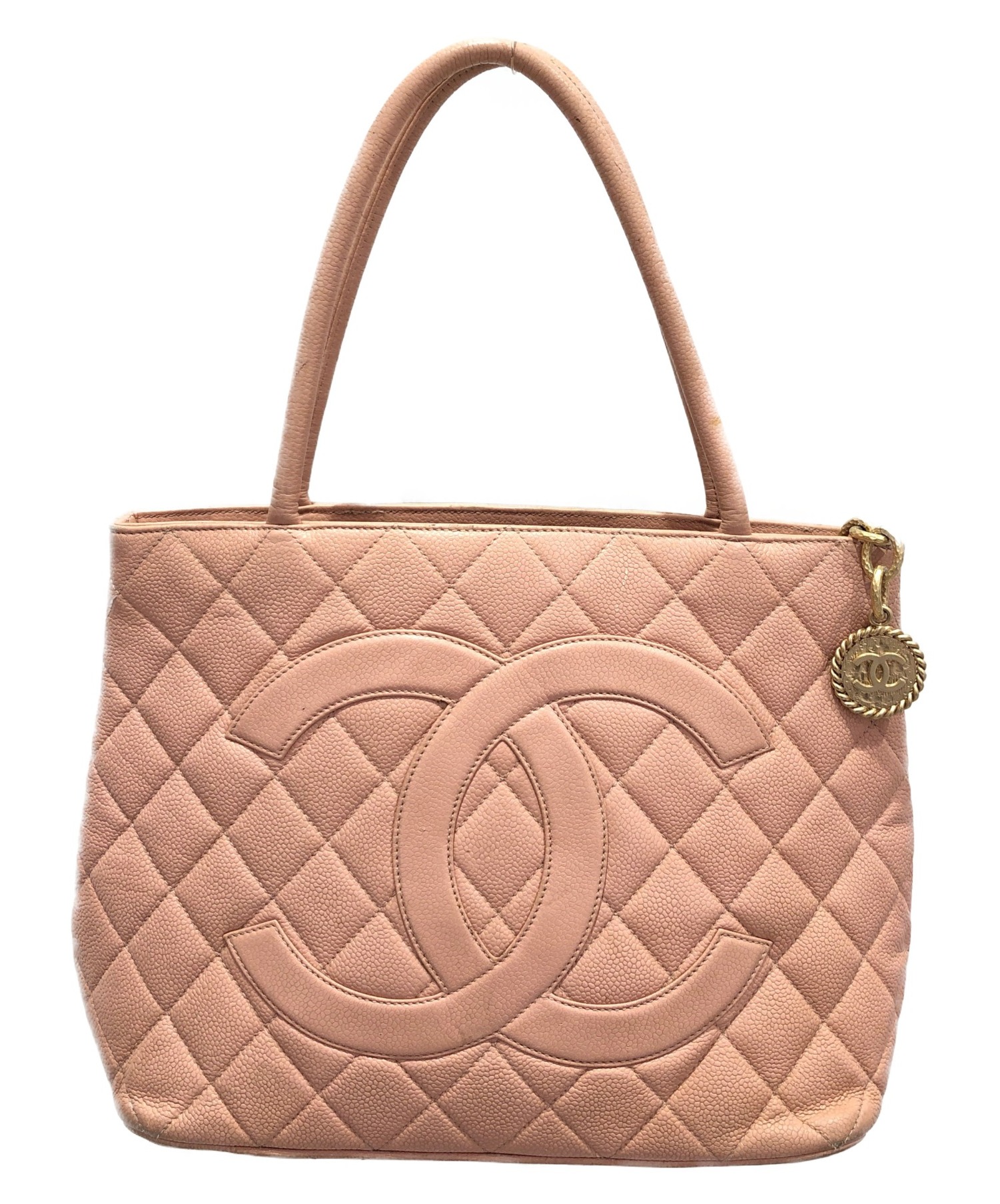 Anjelica  CHANEL シャネル 復刻トート G243 中古・古着通販】CHANEL (シャネル) 復刻トートバッグ ピンク サイズ