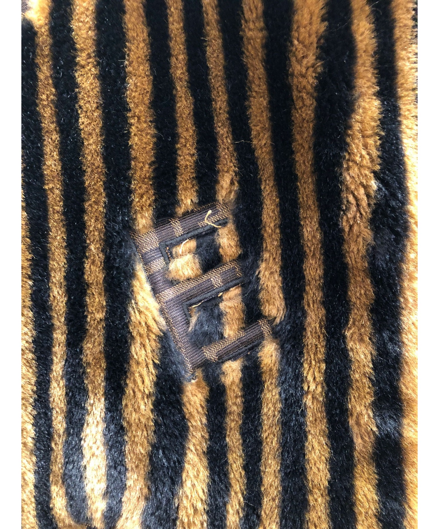 中古・古着通販】FENDI (フェンディ) ズッカストライプフェイクファー