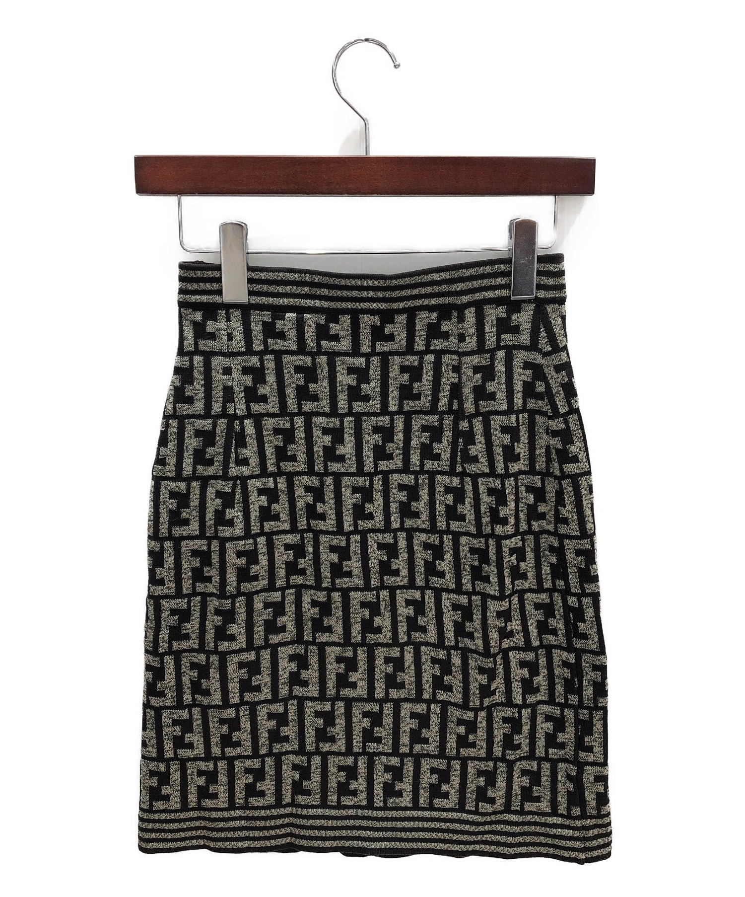 中古・古着通販】FENDI (フェンディ) ニットスカート グレー サイズ:36