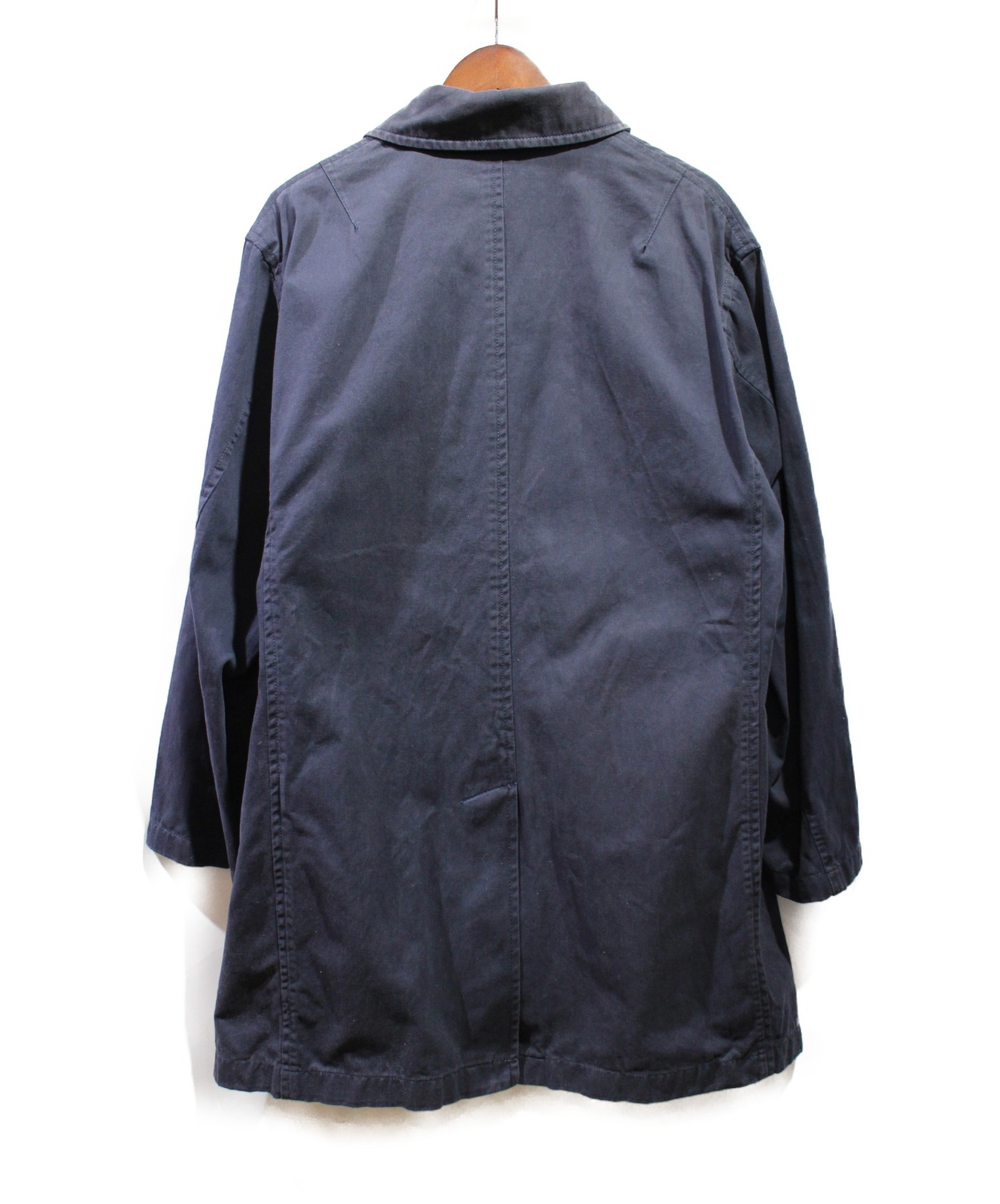 中古・古着通販】MARNI (マルニ) ステンカラーコート ネイビー サイズ