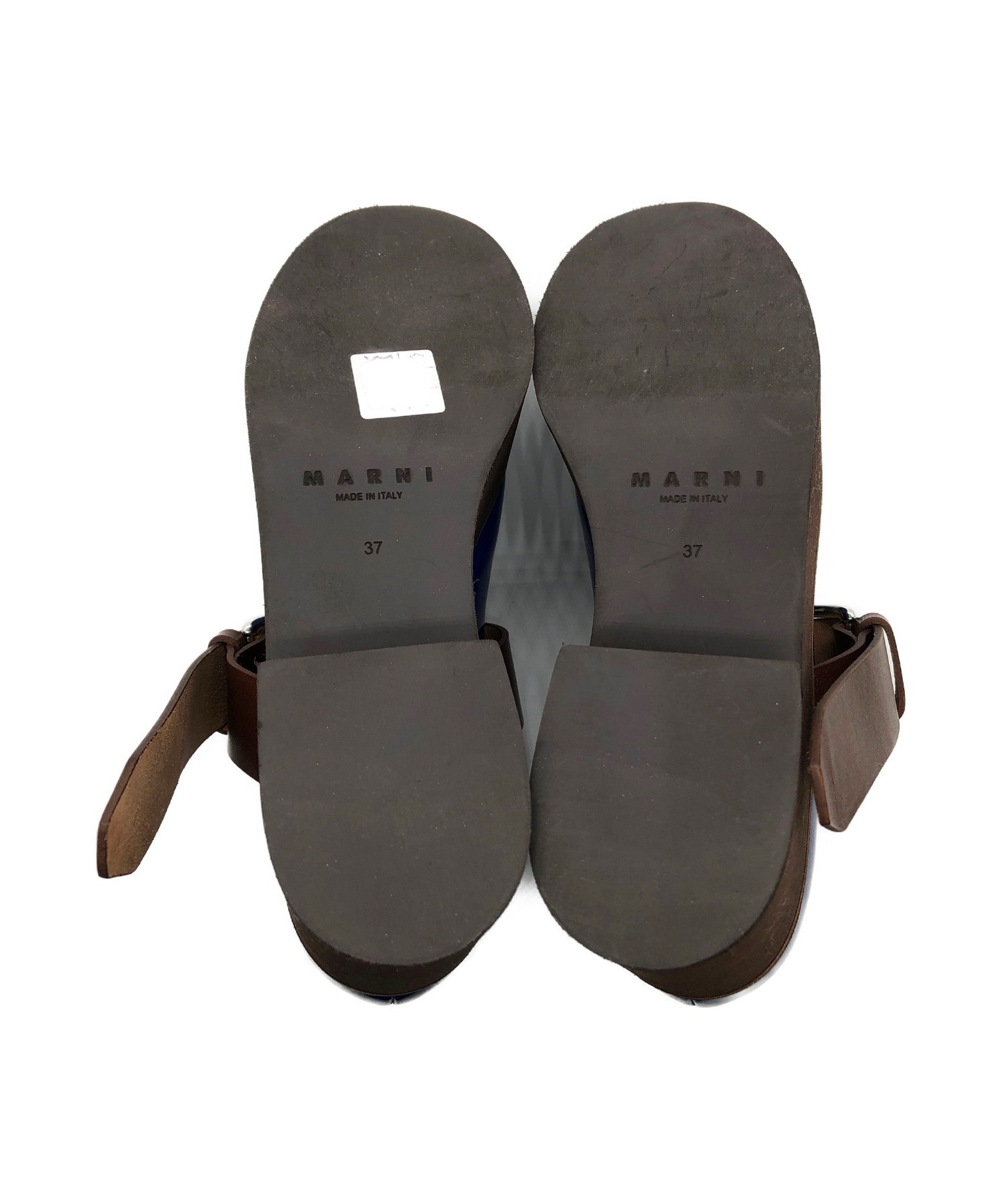 中古・古着通販】MARNI (マルニ) 厚底パンプス ブルー サイズ:37