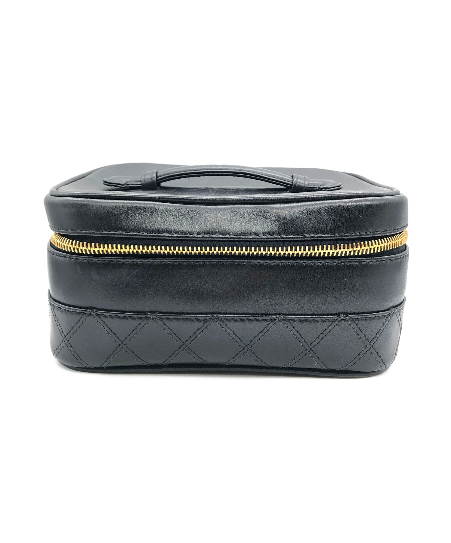 中古・古着通販】CHANEL (シャネル) バニティバッグ ブラック サイズ
