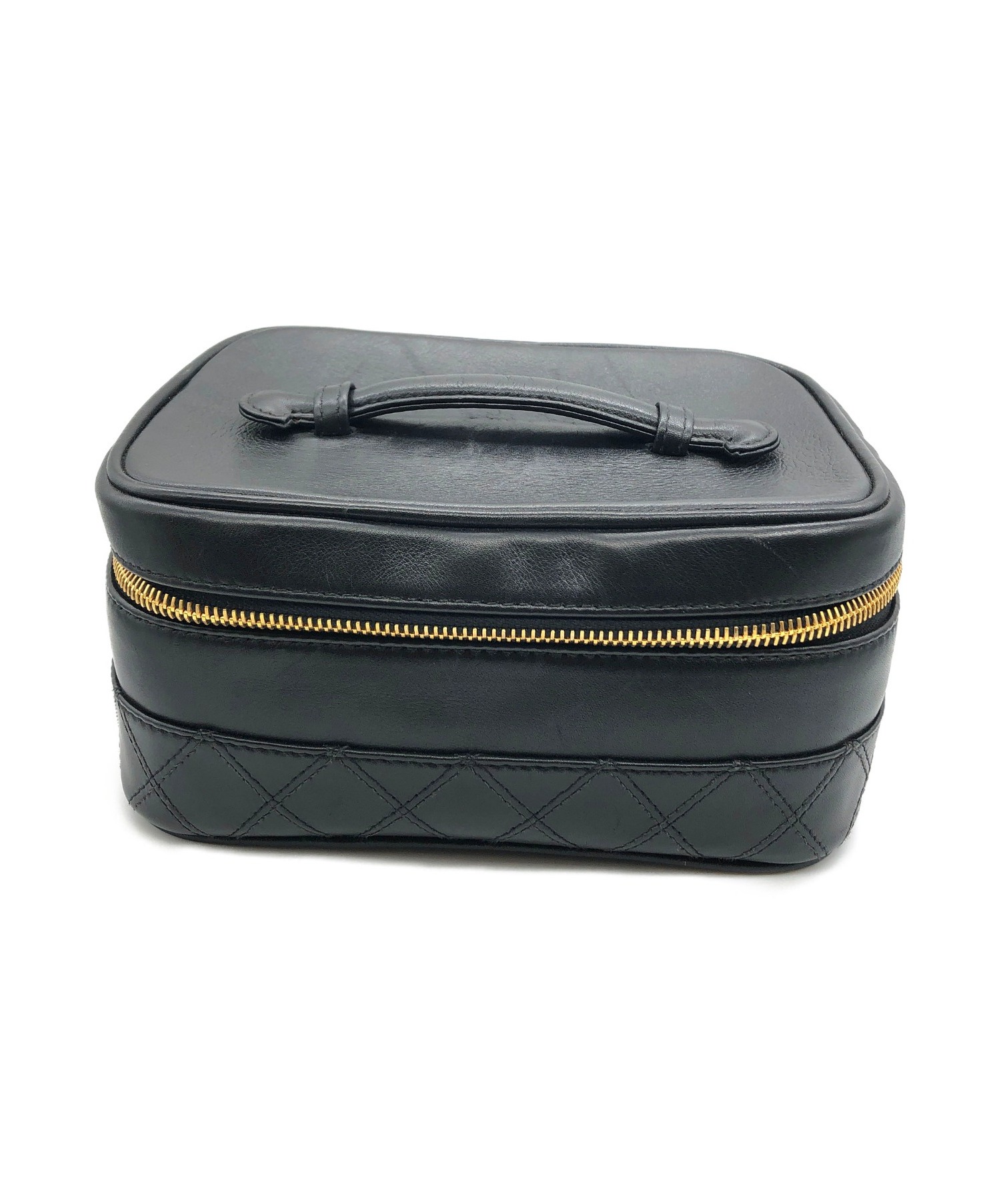 中古・古着通販】CHANEL (シャネル) バニティバッグ ブラック サイズ