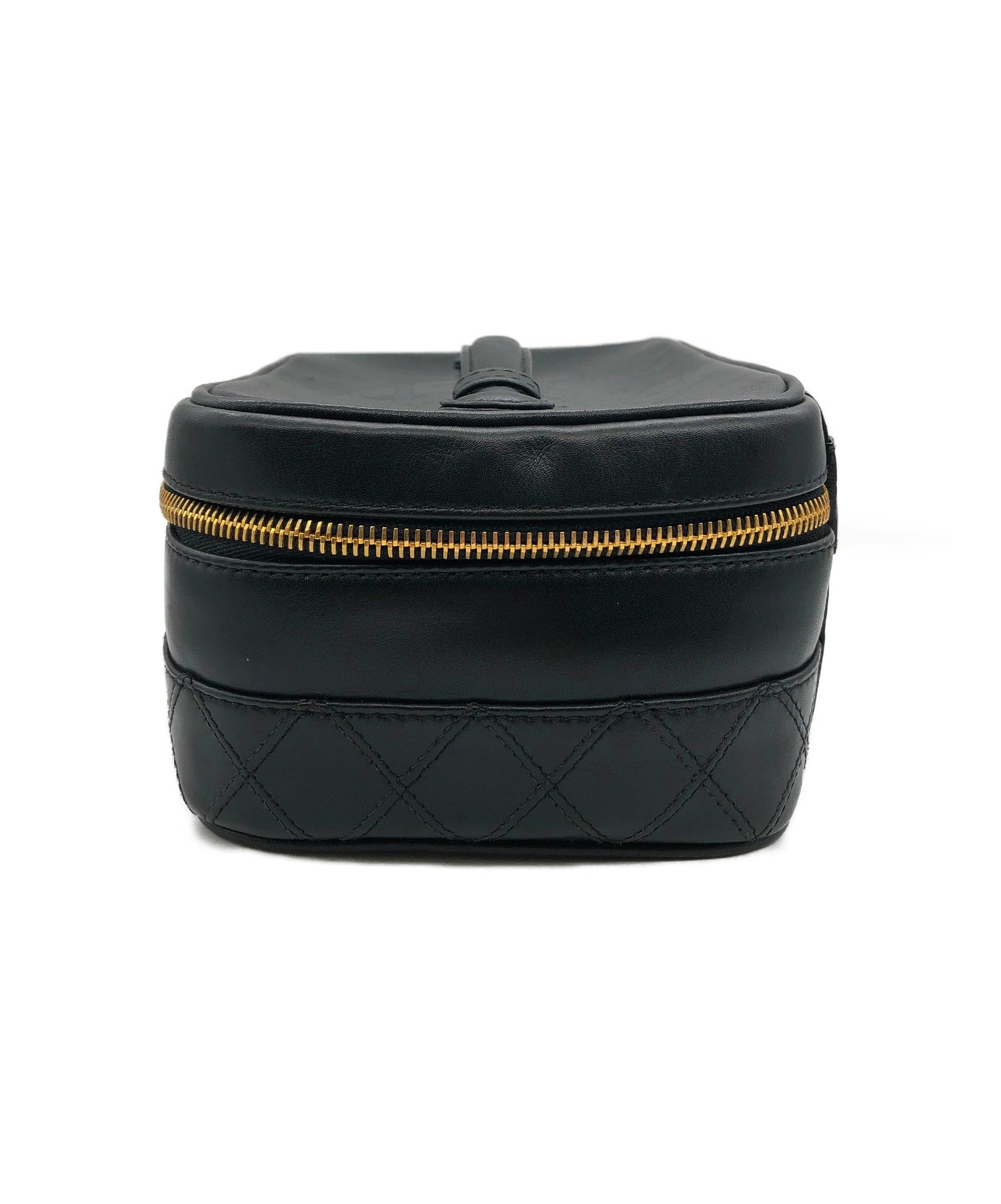 中古・古着通販】CHANEL (シャネル) バニティバッグ ブラック サイズ 