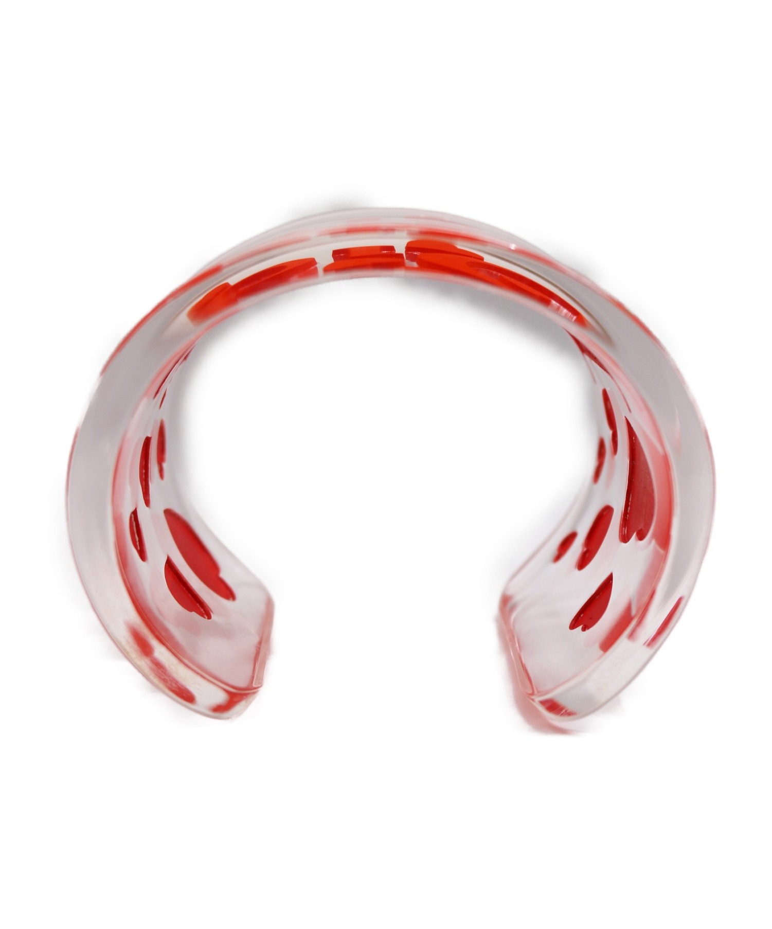 Christian Dior　クリアバングル　オレンジ　ヴィンテージ Christian Dior クリアバングル オレンジ ヴィンテージ