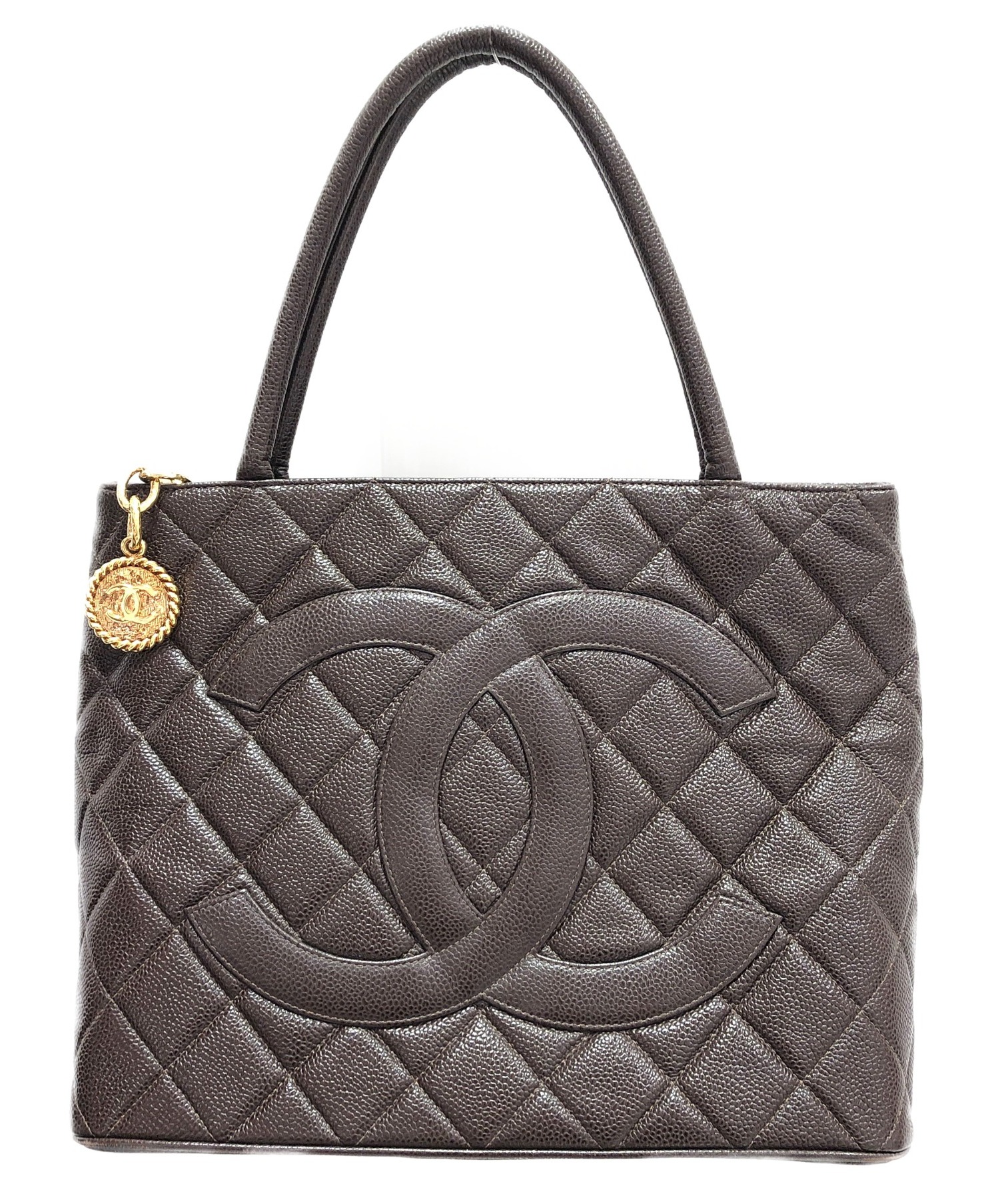 中古・古着通販】CHANEL (シャネル) 復刻トートバッグ ブラウン サイズ 