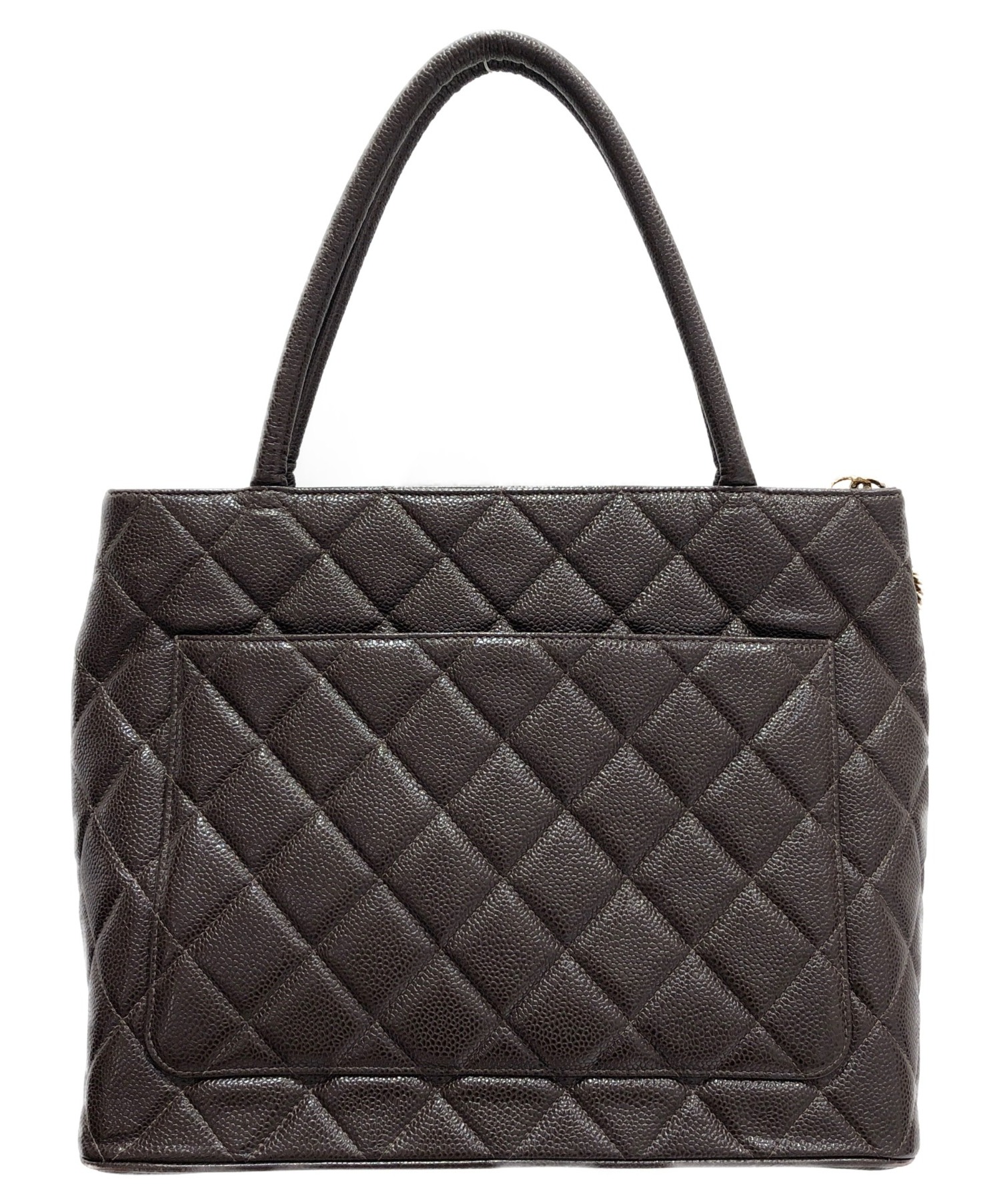 【まみぃ】【中古】シャネル　キャビアスキ　復刻トート 中古・古着通販】CHANEL (シャネル) 復刻トートバッグ ブラウン サイズ