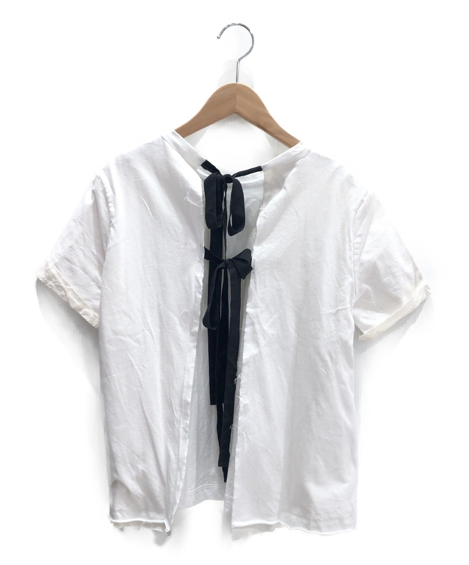 中古・古着通販】MARNI (マルニ) バックリボンTシャツ ホワイト サイズ 