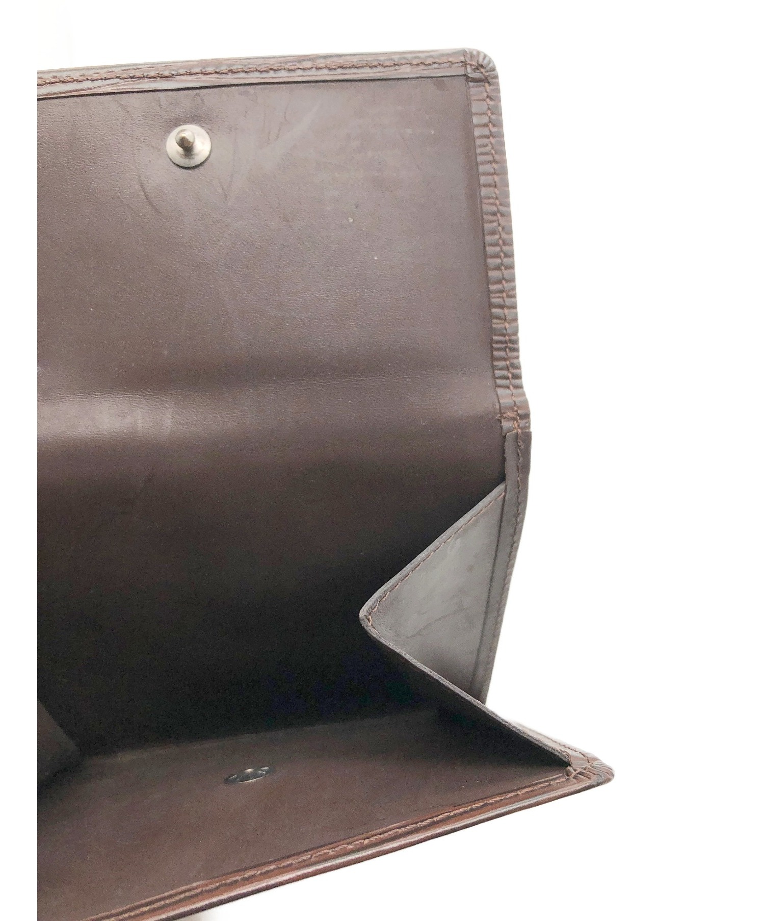 中古・古着通販】LOUIS VUITTON (ルイヴィトン) 3つ折り財布 ブラウン